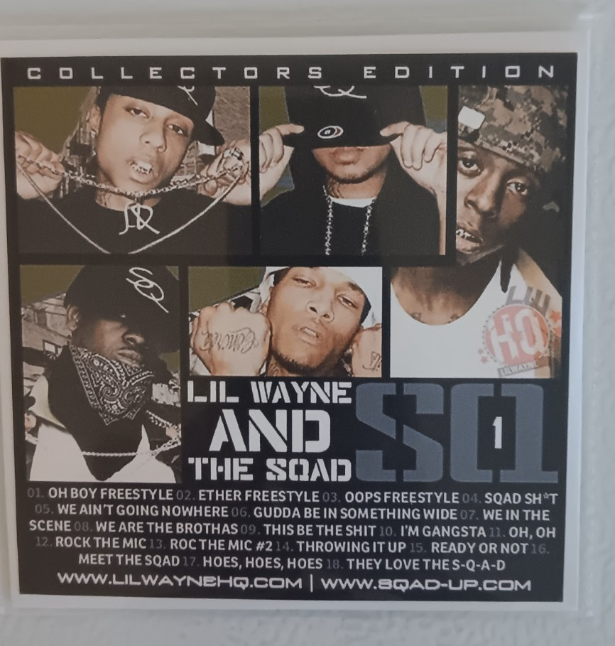 7 CD Lot Rap/Hip-Hop, Lil Wayne & The Squad - SQ 1-6 Collection [SEALED MIXTAPE]