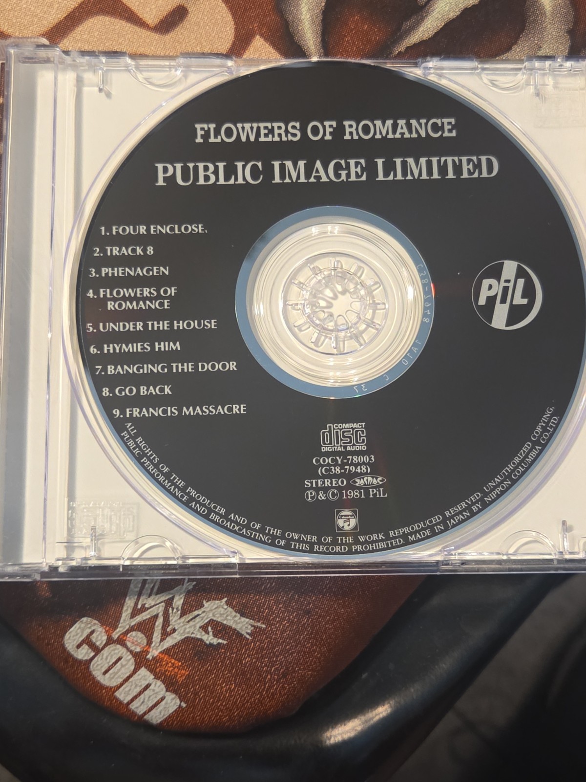 Public Image Ltd Flowers Of Romance Japan CD Obi John Lydon PiL Columbia COCY-78