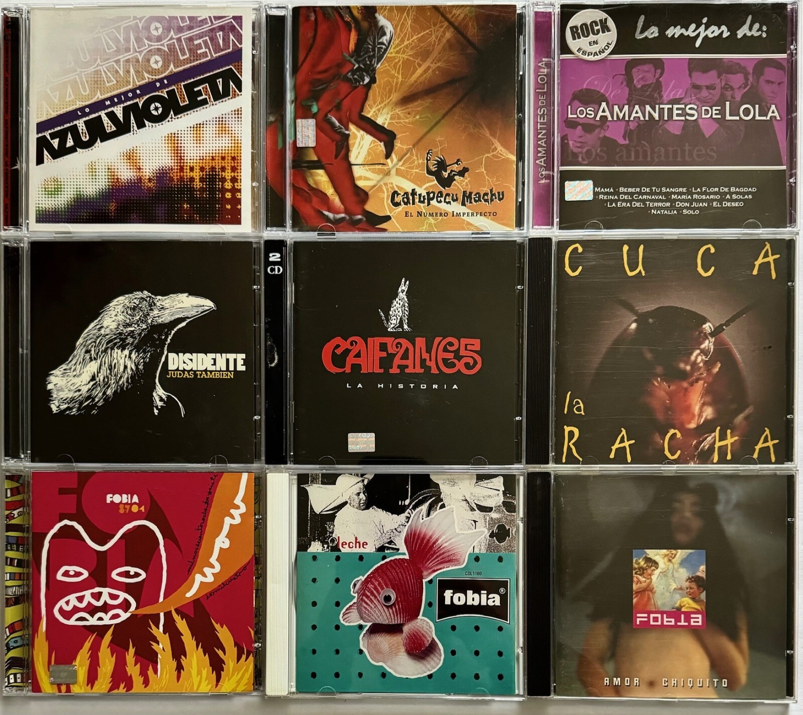 ROCK EN ESPAÑOL - CD's - Build Your Lot -Zoe-Molotov-Fobia-Soda Stereo & More