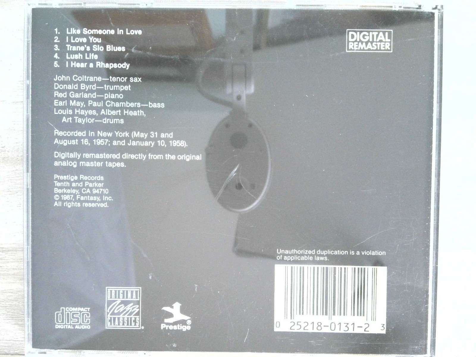 John Coltrane - Lush Life. OJCCD-131-2 Fully Tested CD Buy It Now OOP BIN