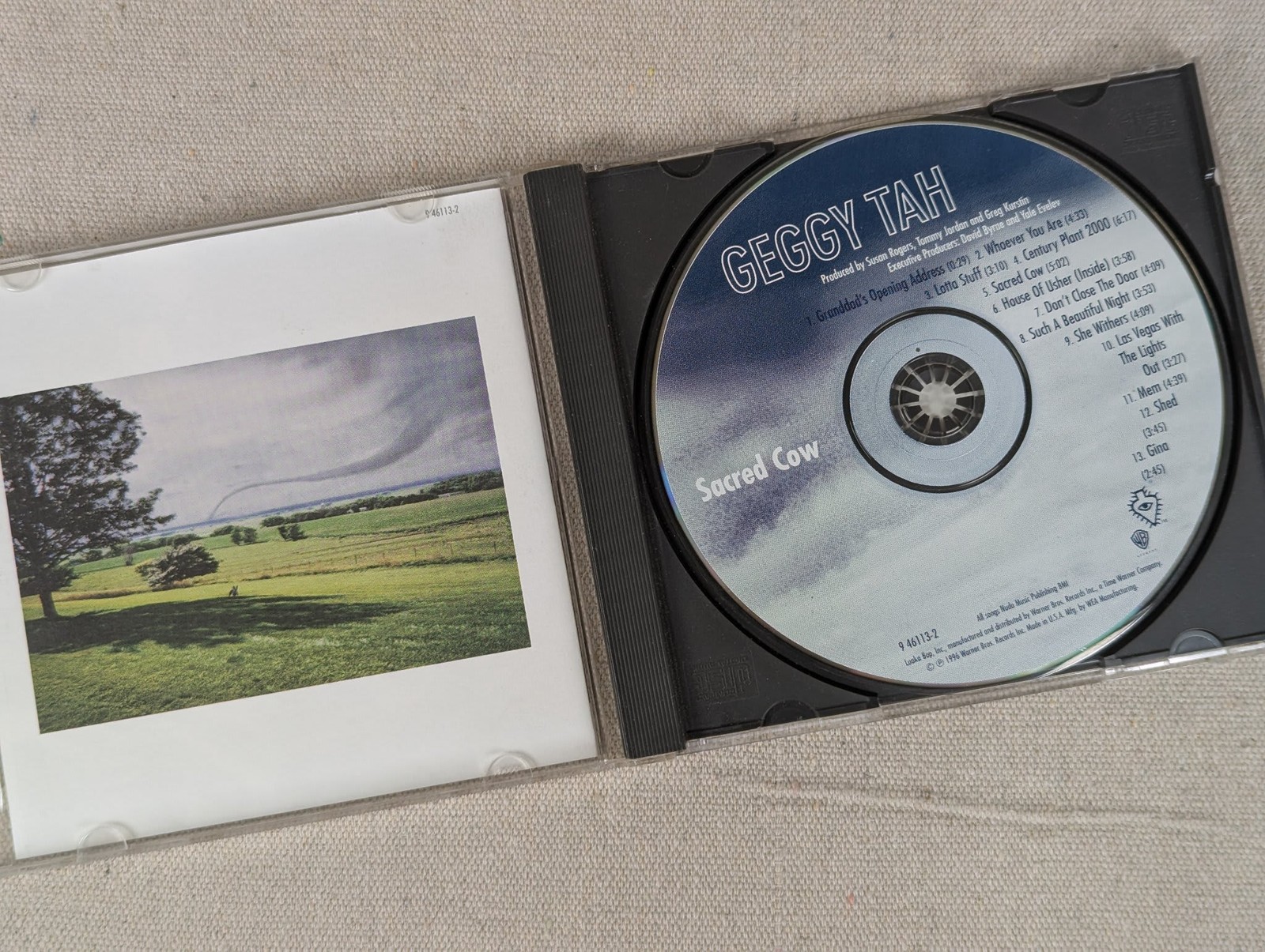 Geggy Tah Sacred Cow Audio CD 1996 Luaka Bop Warner Bros Original Jewel Case ...