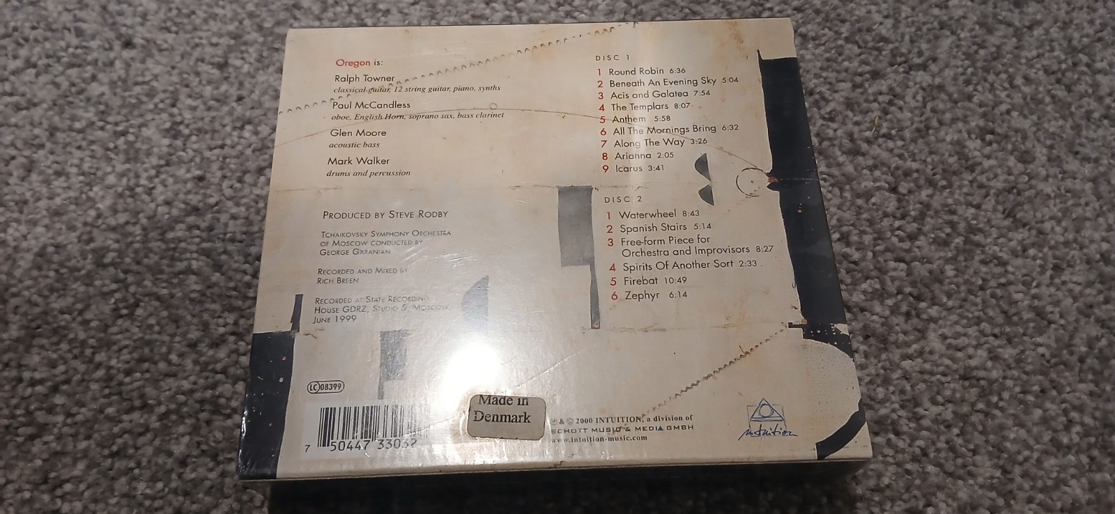 Oregon - In Moscow (2 Audio CDs, 2000, Intuition Music) Denmark Import