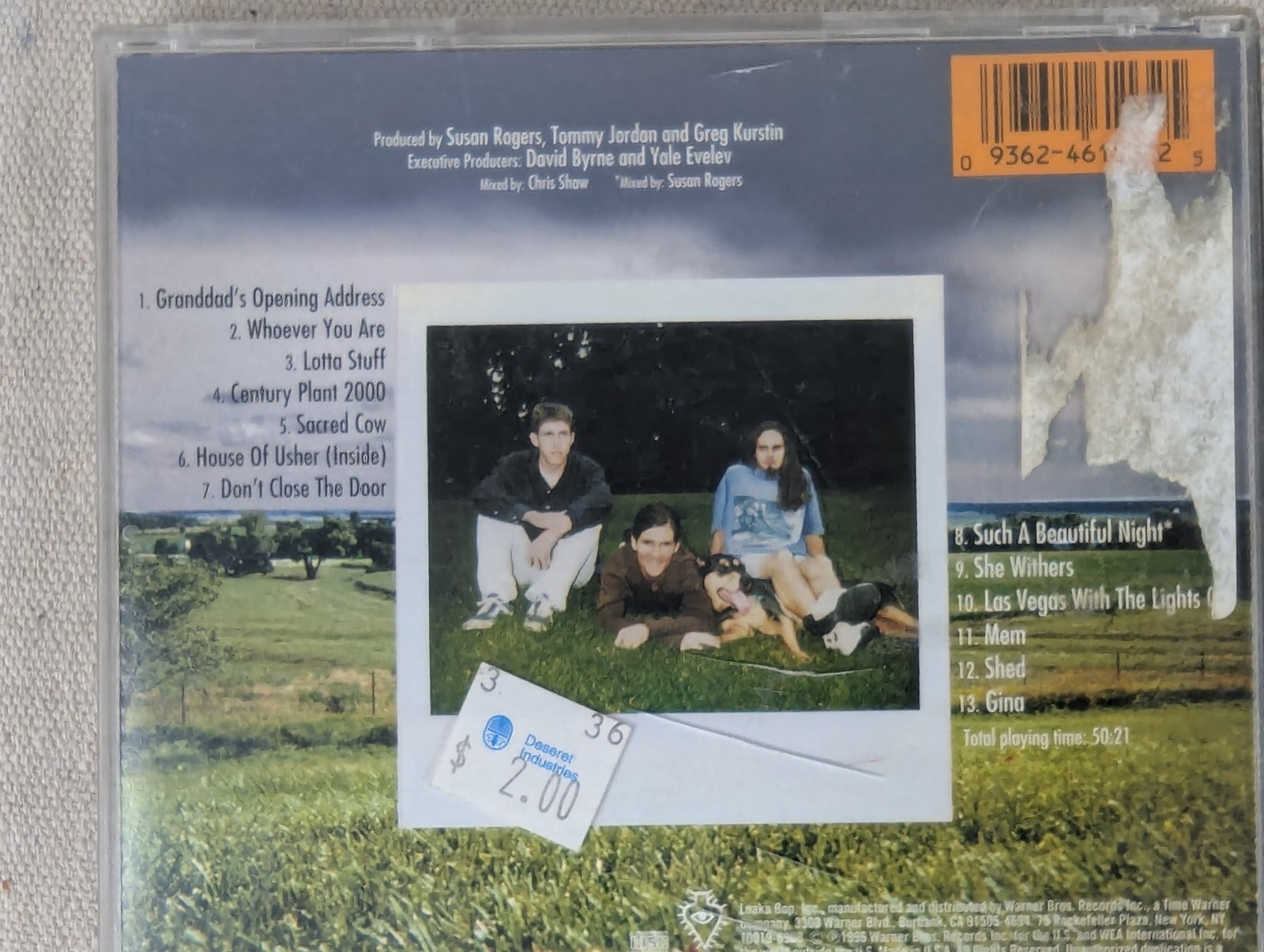 Geggy Tah Sacred Cow Audio CD 1996 Luaka Bop Warner Bros Original Jewel Case ...