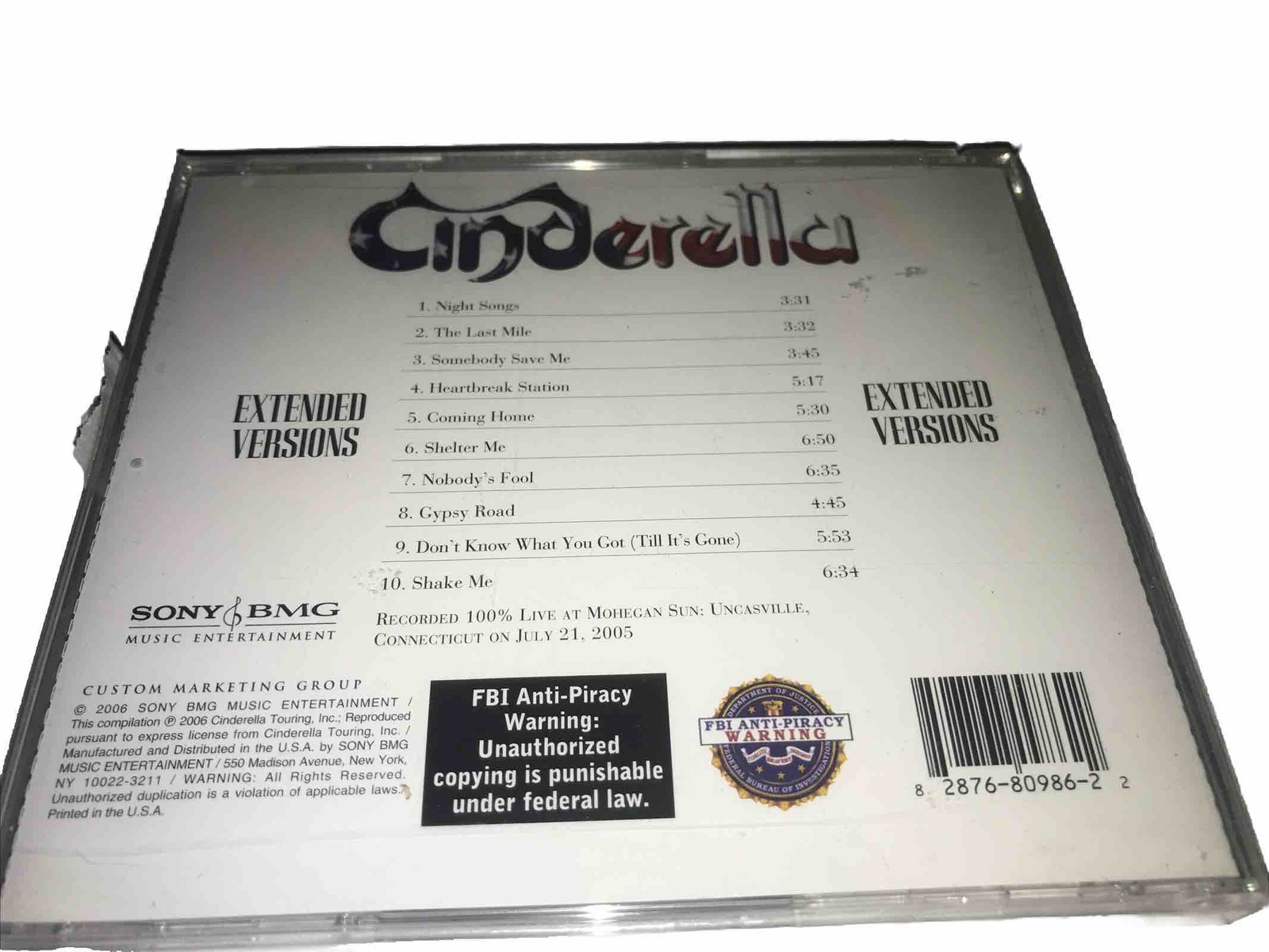 New Sealed Extended Versions Cinderella Cd Glam Metal
