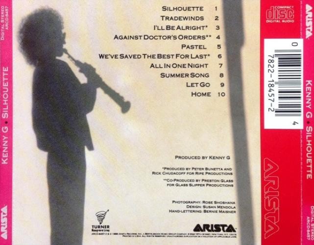 Kenny G - Silhouette (CD, Album) (Very Good Plus (VG+)) - 4229759910