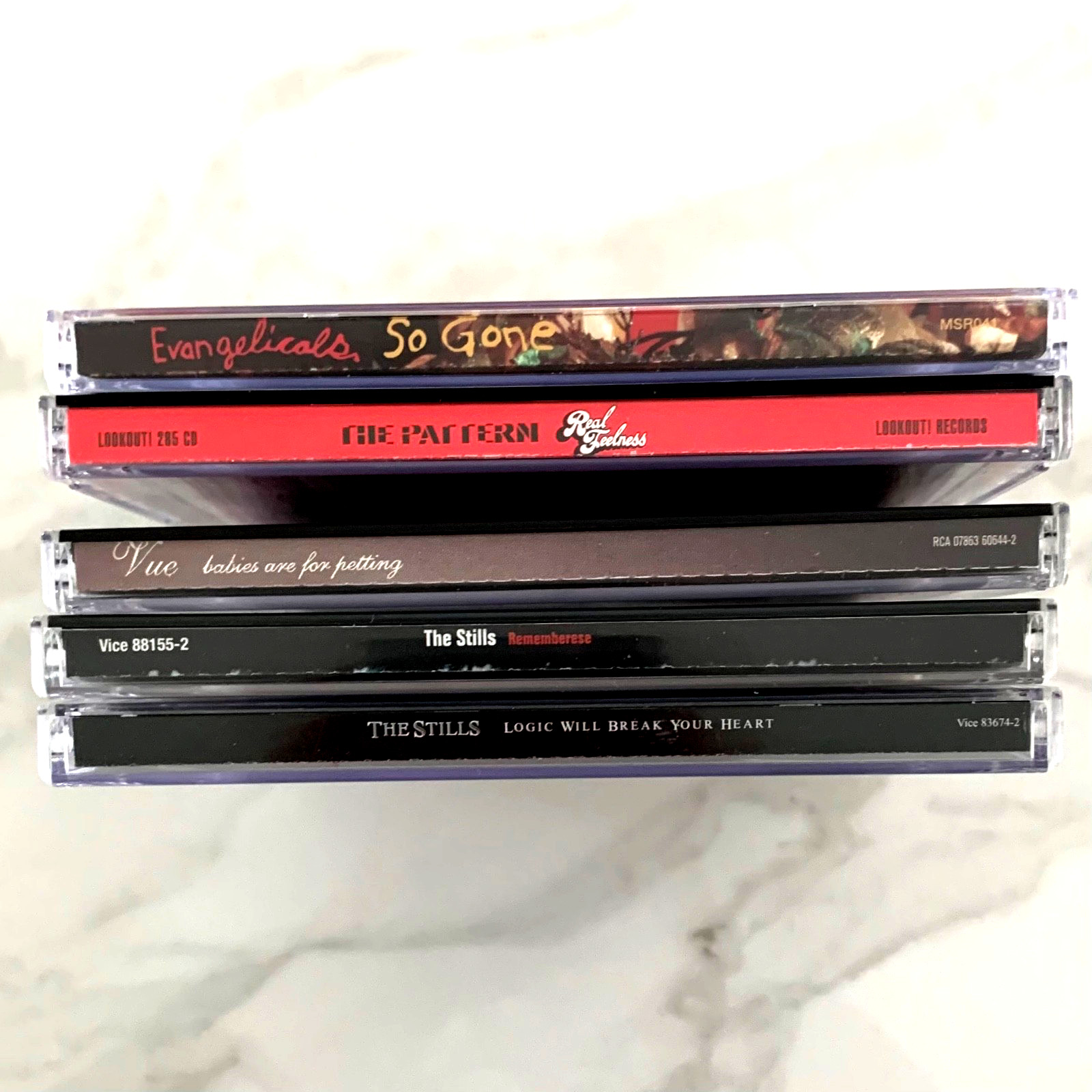 5 CD Lot The Stills The Pattern Evangelicals Vue Indie Rock Punk Garage Rock