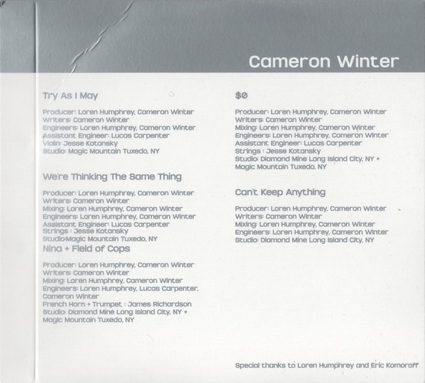 Cameron Winter - Heavy Metal (CD, Album) (Mint (M)) - 4006680376