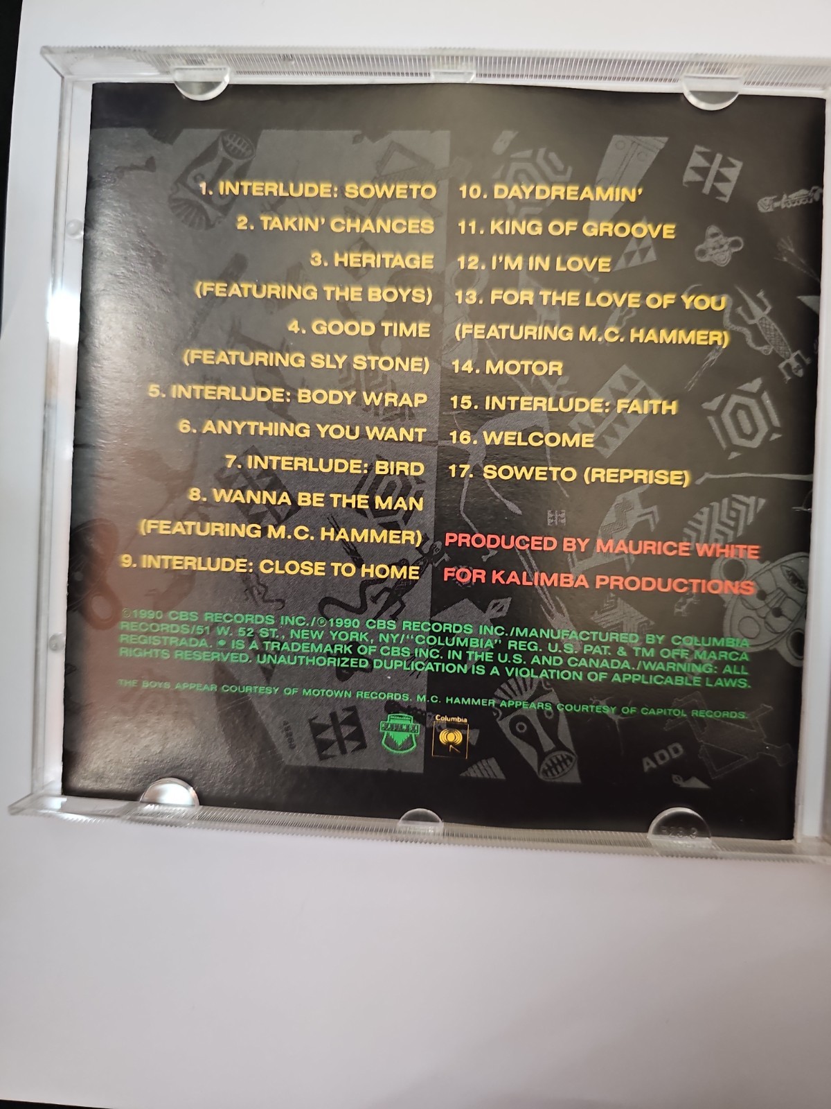 Heritage by Earth, Wind & Fire (CD, 1990, Columbia)
