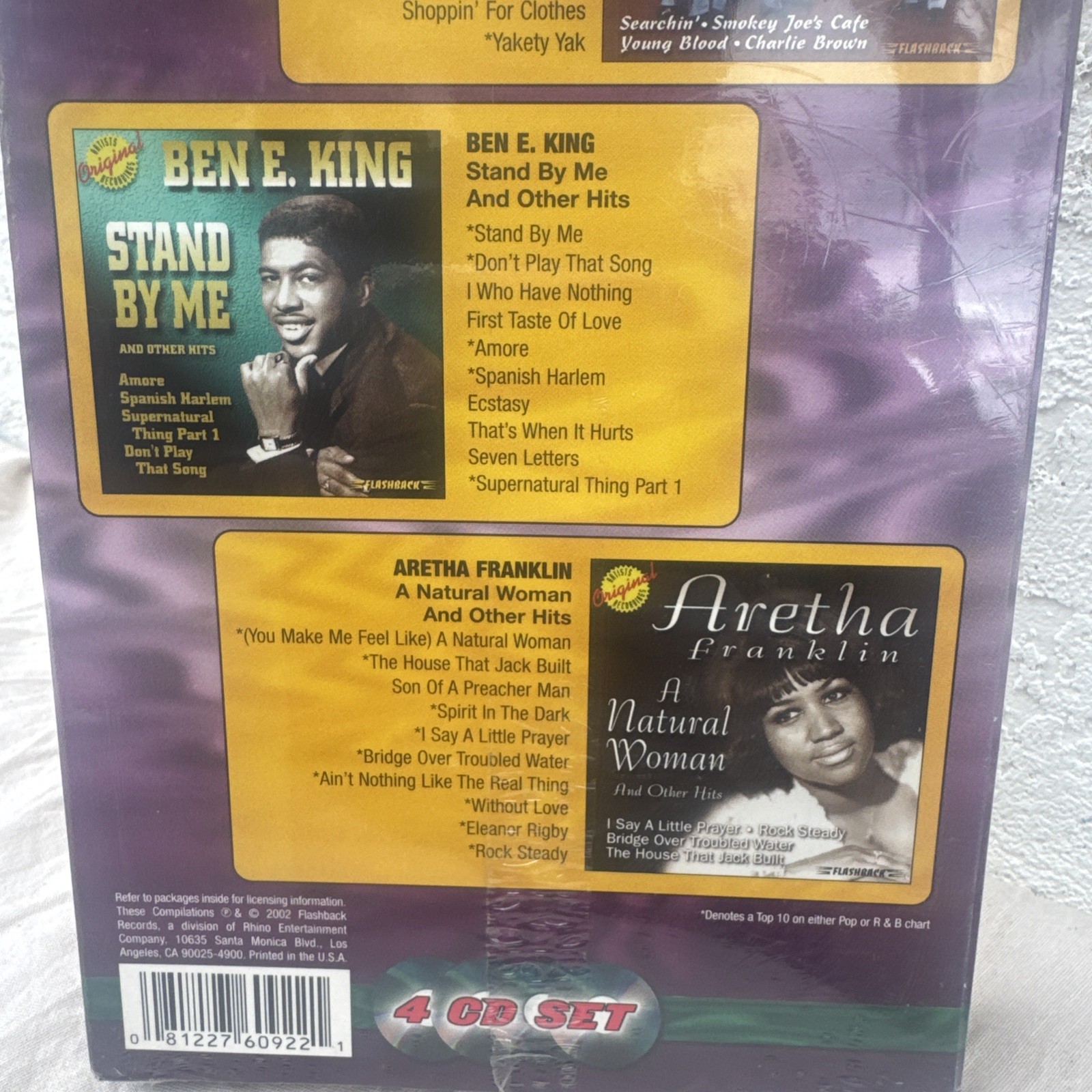 Soul Legends 4-CD Set NEW SEALED, Aretha Franklin, Drifters, Coasters, Ben King