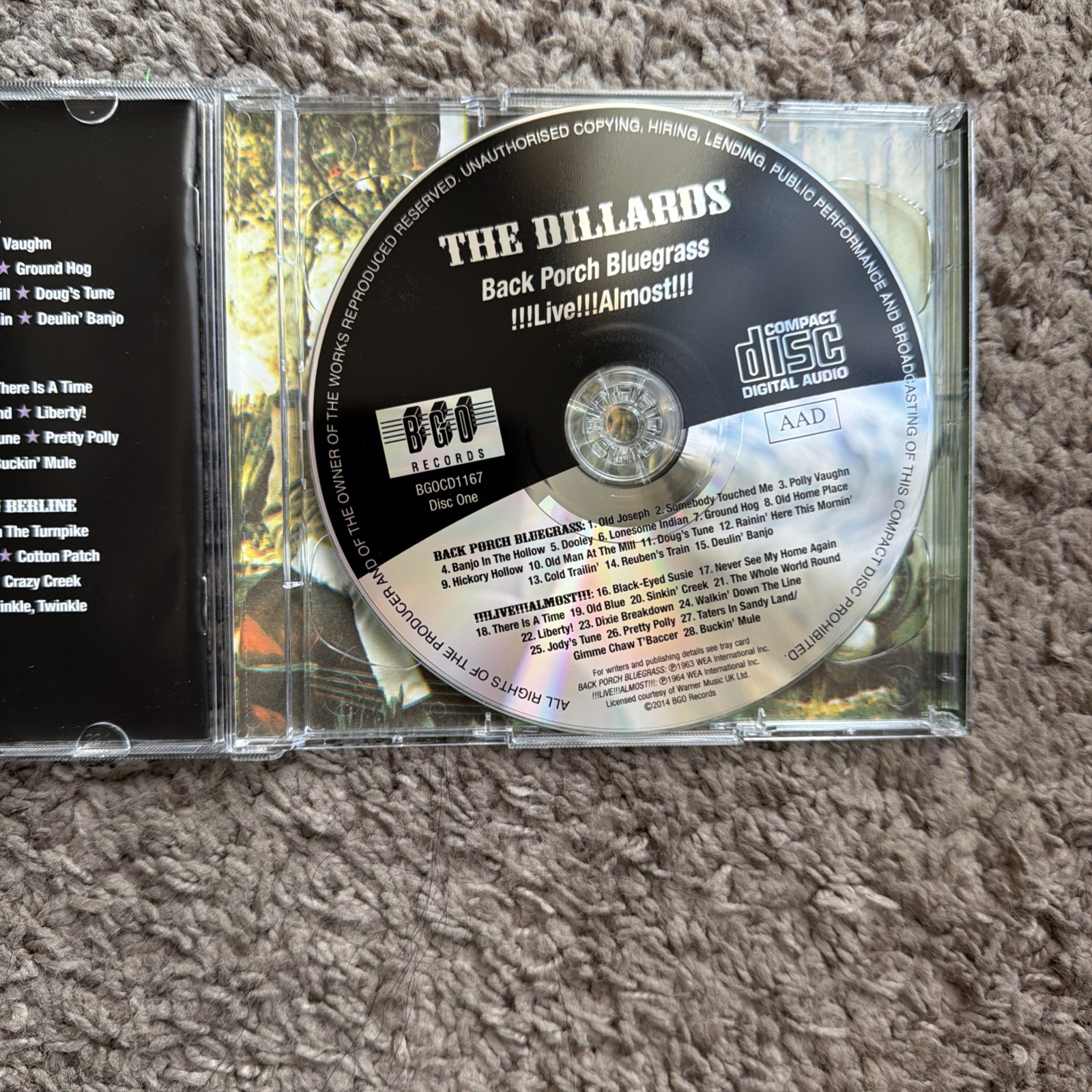 The Dillards: Back Porch Bluegrass / !!Live!!!Almost!! / Pickin And Fiddlin 2 CD
