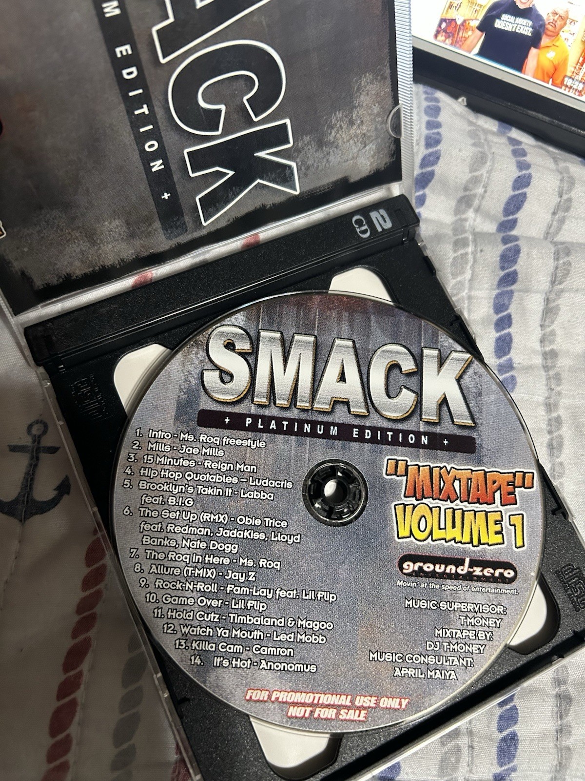 Smack Platinum Edition Mixtape Vol 1 Promotional CD Ground Zero 2001 Hip-Hop