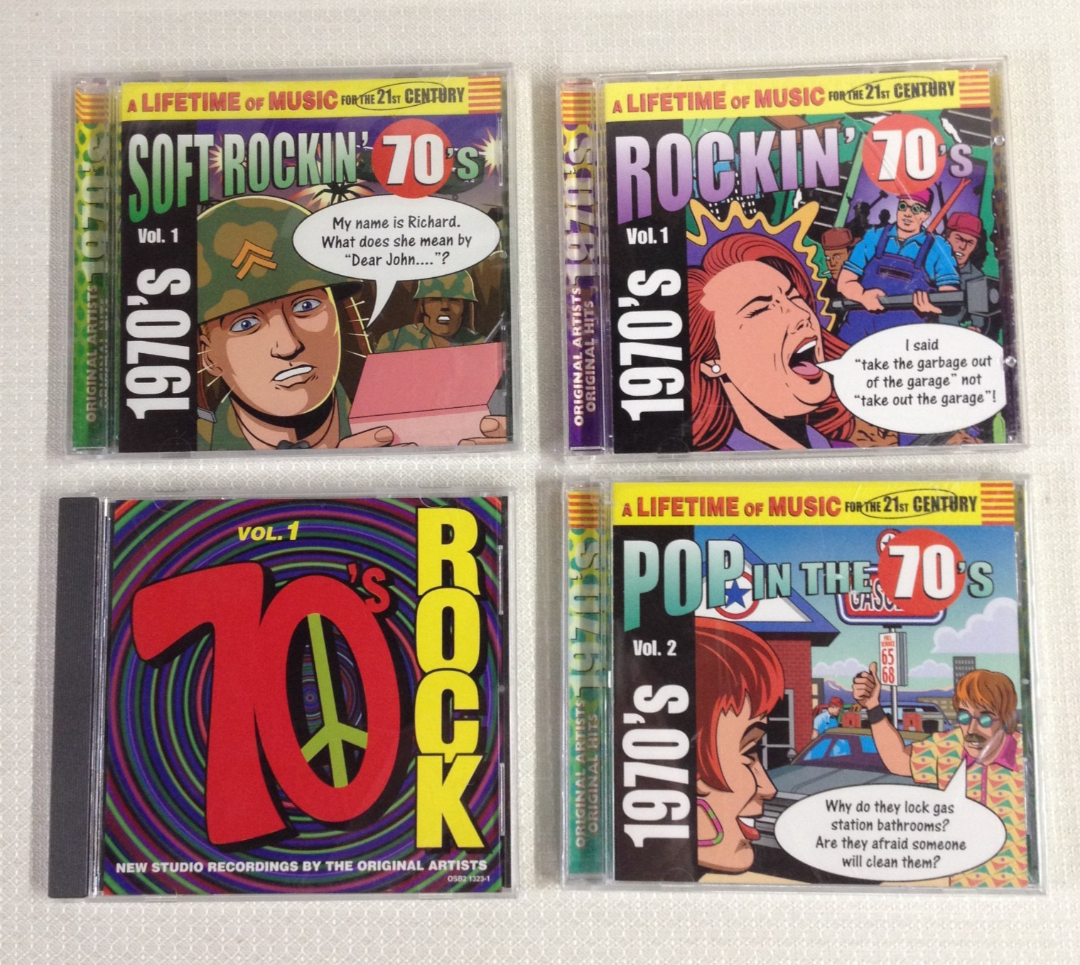 Lot of 4 - Audio CDs - 1970's - Rockin, Pop, Soft Rockin, Rock - New and LN
