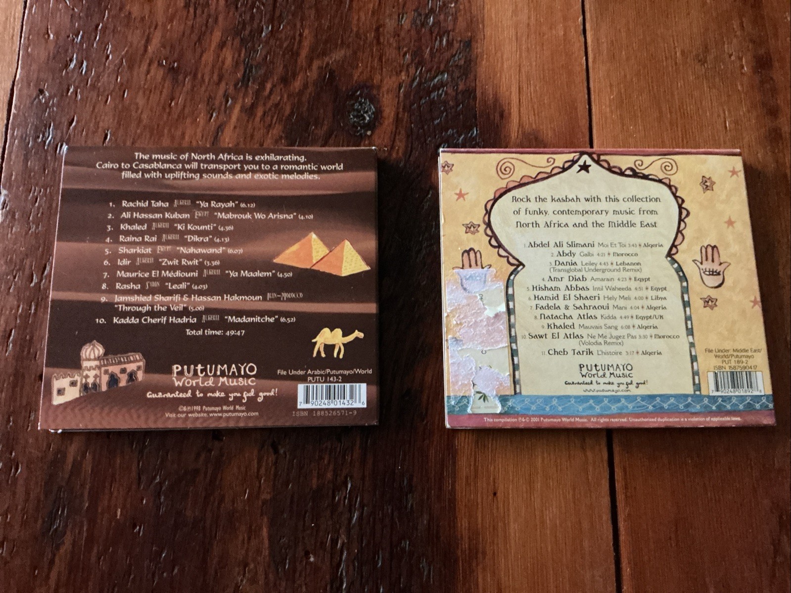 Putumayo Cairo to Casablanca CD World Arabic + Arabic Groove CD Lot Of 2