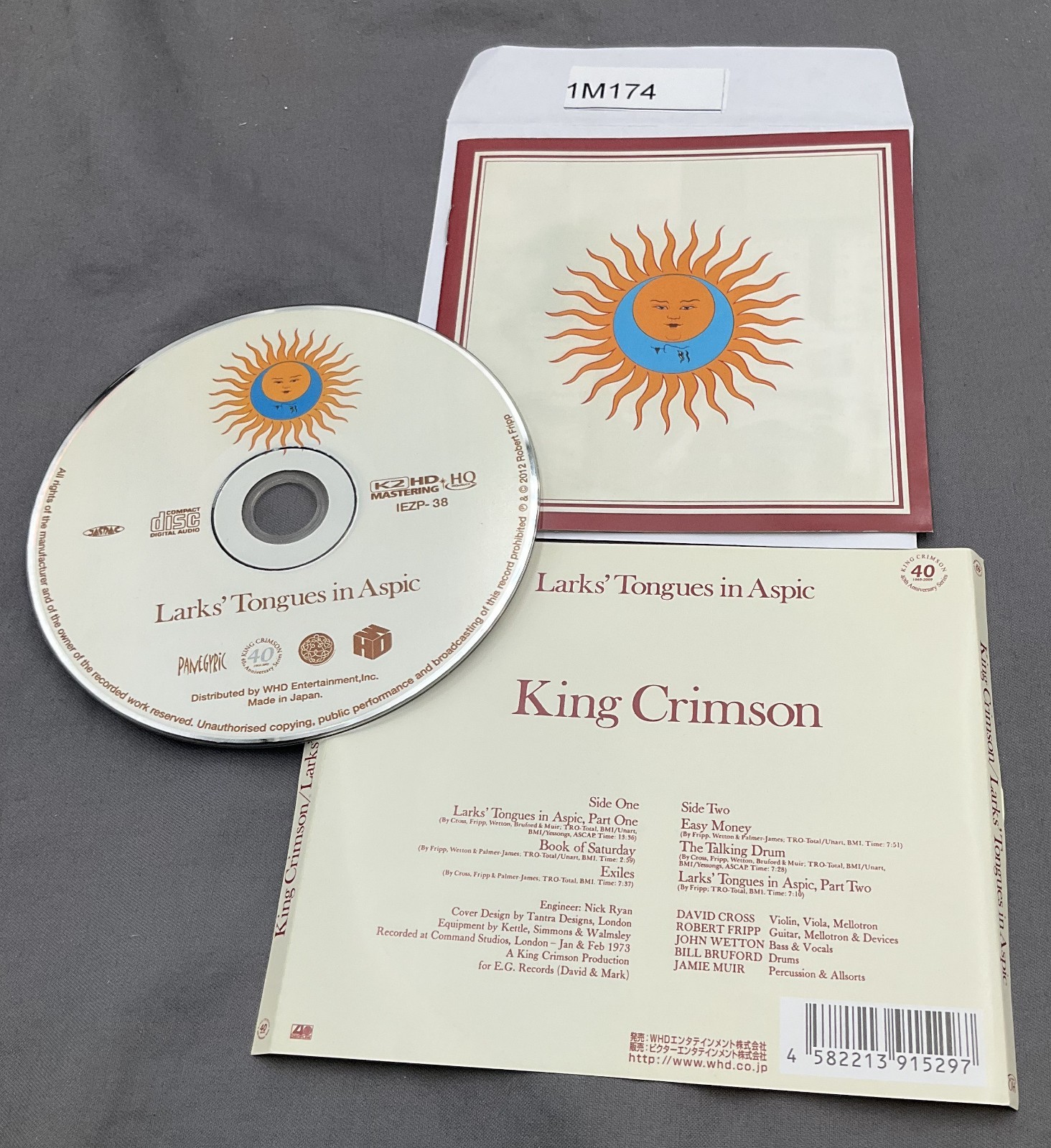 Larks' Tongues In Aspic by King Crimson (CD, 2012) No Case #1M174