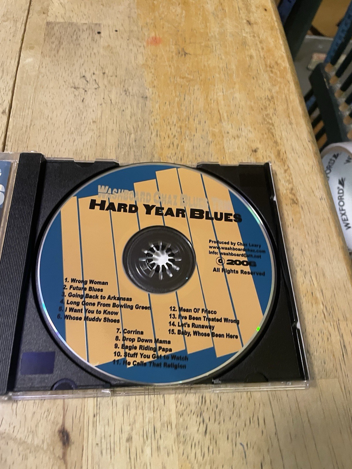 WASHBOARD CHAZ BLUES TRIO - Hard Year Blues - (CD 2006) Louisiana Blues EXC