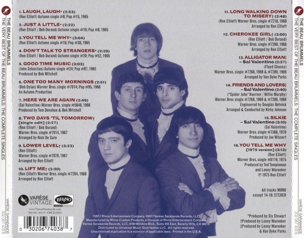 The Very Best of The Beau Brummels – The Complete Singles (CD, 2017)