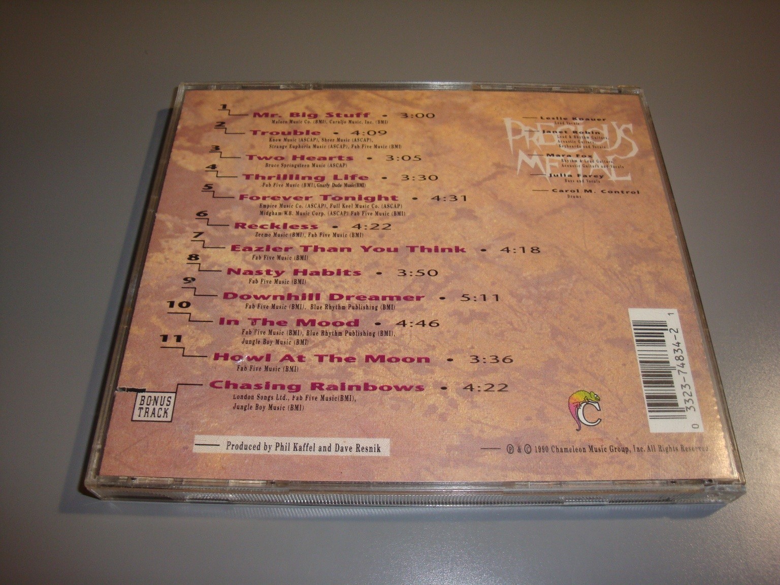 Precious Metal CD Hard Rock Heavy Metal Chameleon trouble Two Hearts Reckless
