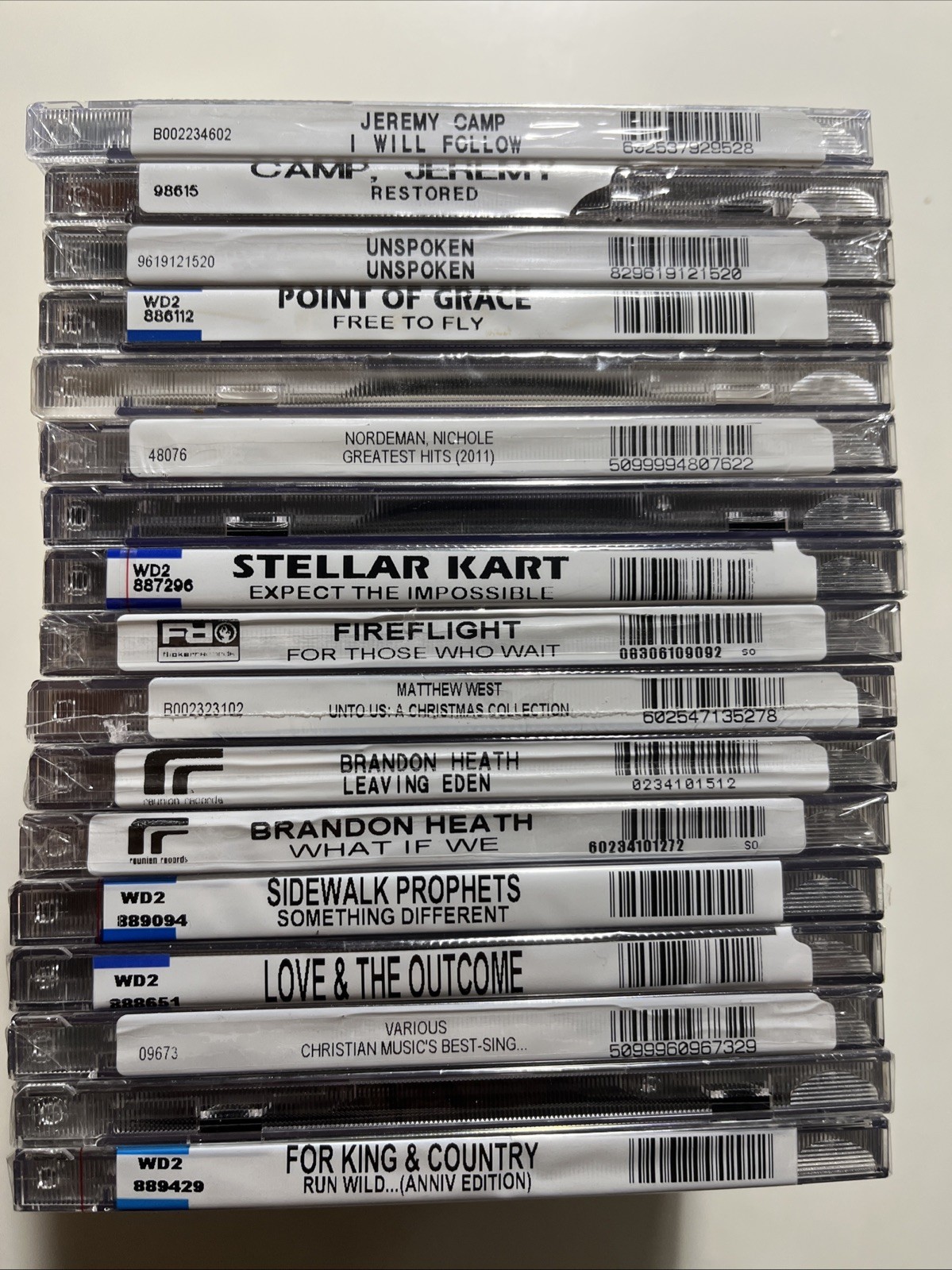 NEW SEALED 17 CCM CD LOT (CRACKED) JEREMY CAMP BRANDON HEATH SIDEWALK PROPHETS