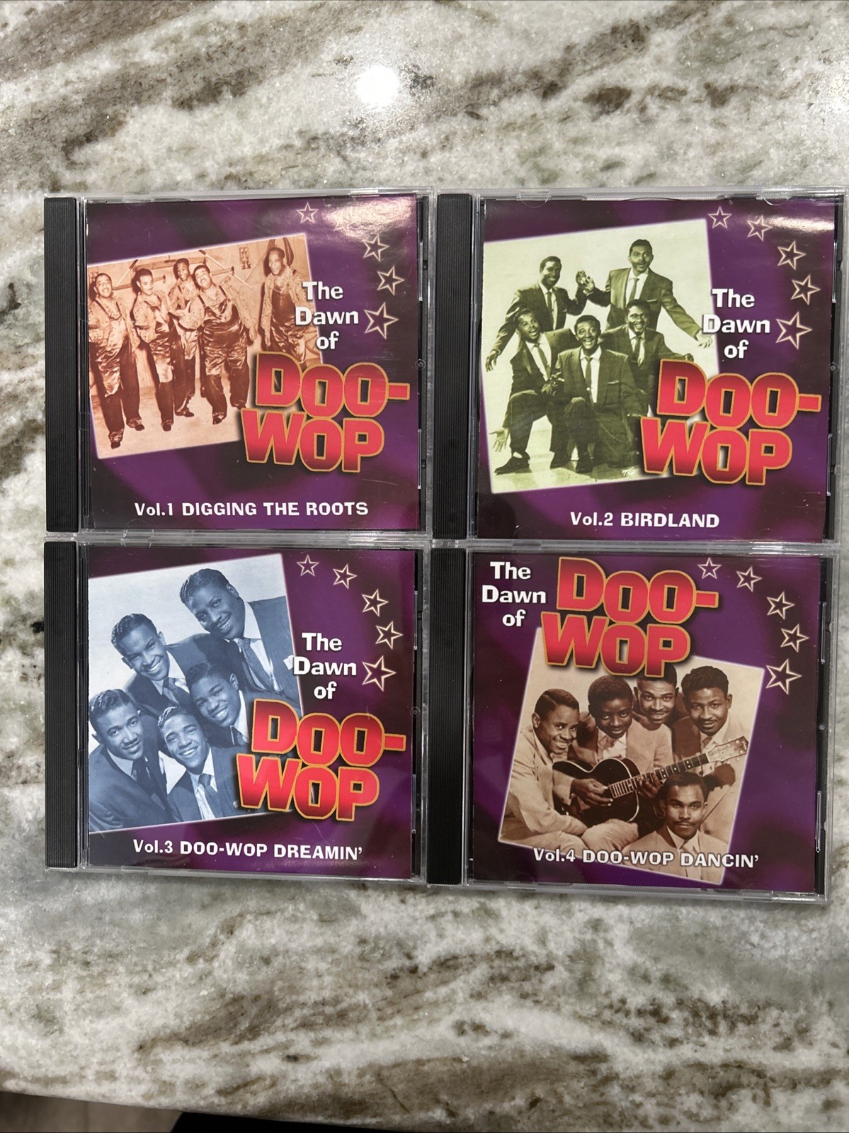 The Dawn of Doo-wop 4 CD Set Vol.1-2-3-4 Remastered 2002 ALL 4 CDs NEAR MINT