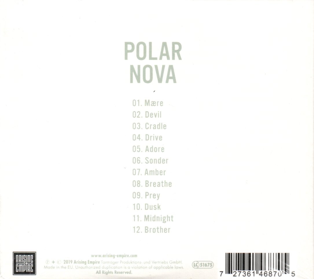 POLAR - Nova - CD Album *NEW & SEALED* *Digipak*