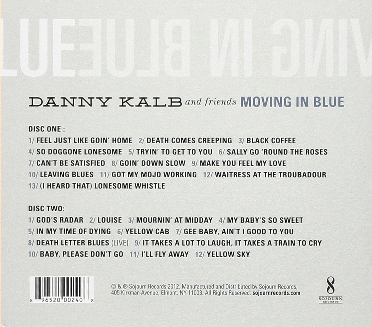 Danny Kalb Moving in Blue (CD)