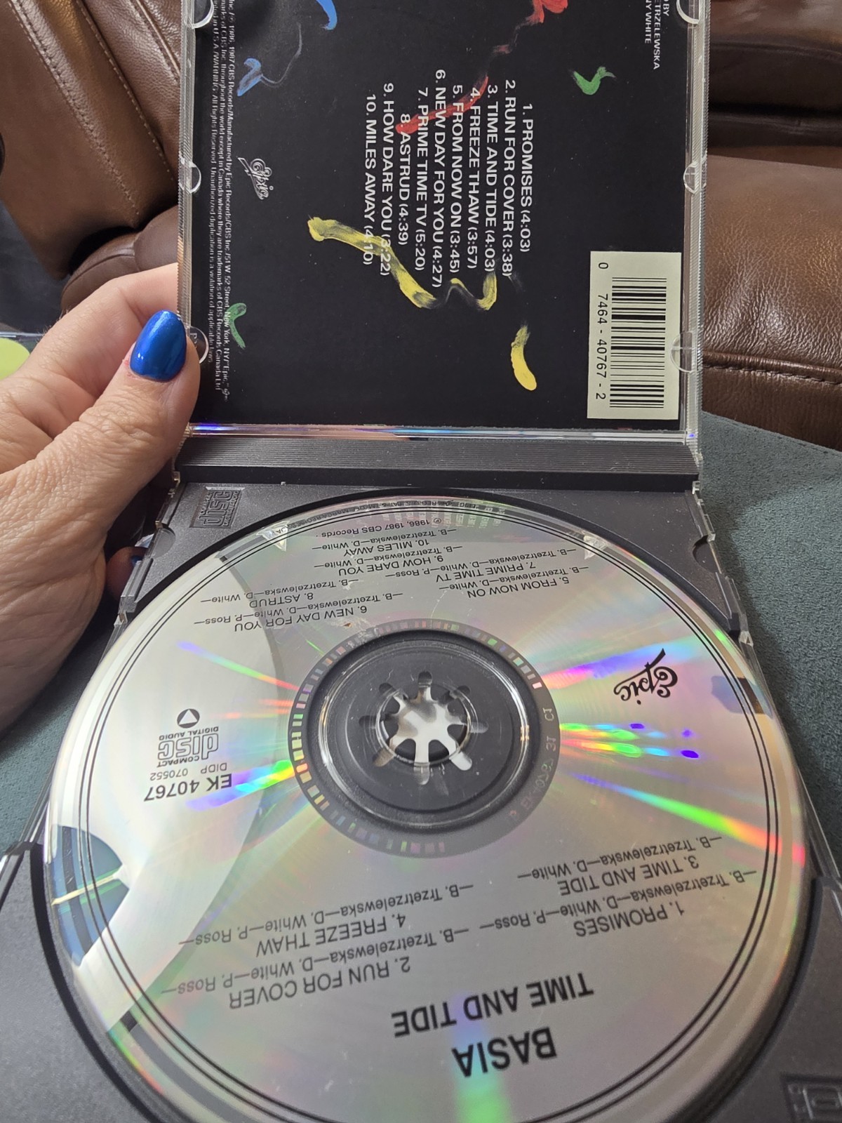 Basia Time and Tide CD Album (Epic EK 40767) 1987 Pop, 1980s Jewel Case