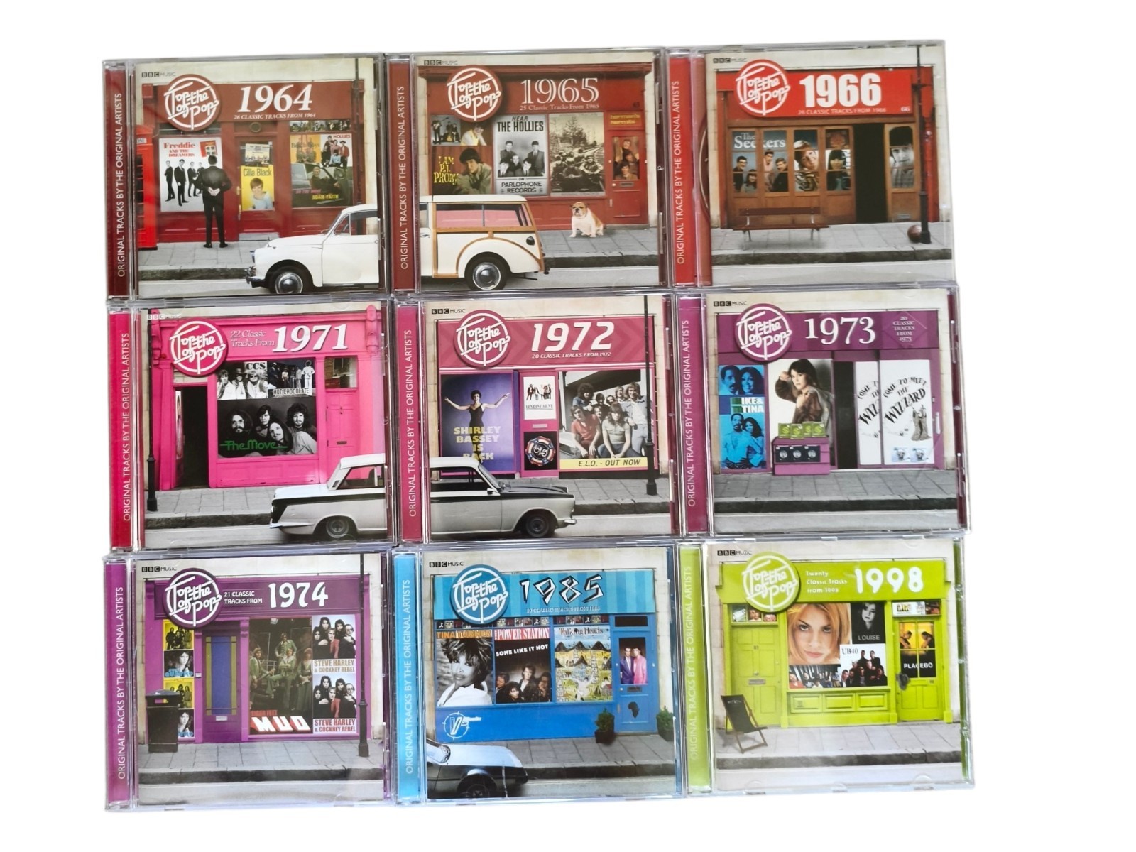 Top Of The Pops CD Bundle X9 1964-1966 1971-1974 1985 1998 IMMACULATE CONDITION