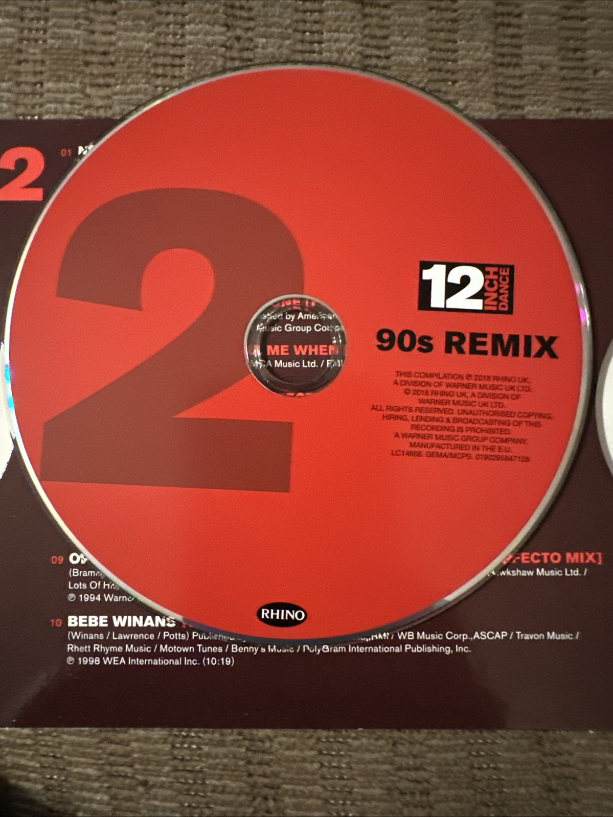 12 in Dance: 90s Remix by Various (CD, 2018) ES1516