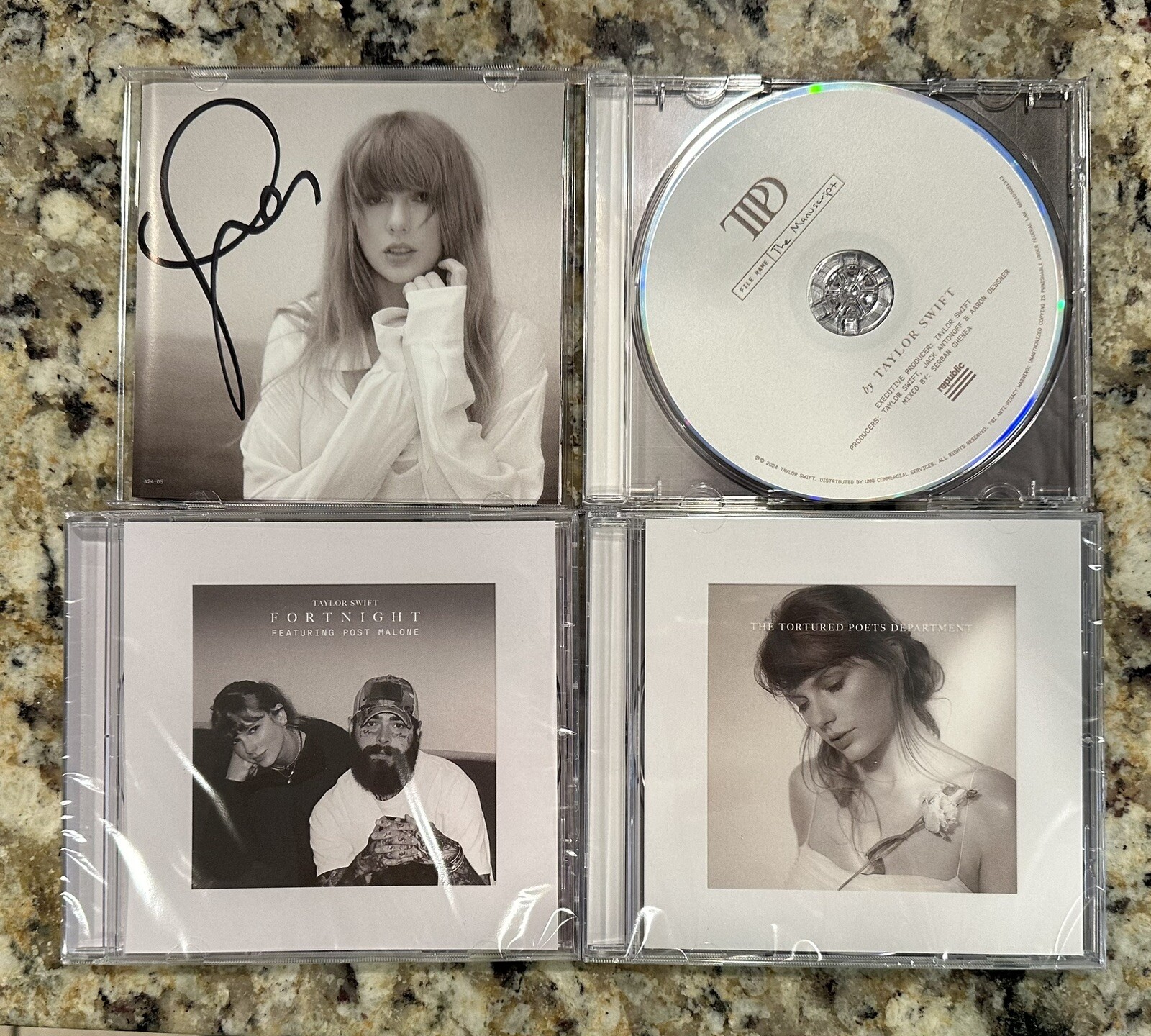 Taylor Swift Tortured Poets Department But Daddy I Love Him + Hand Signed Photo