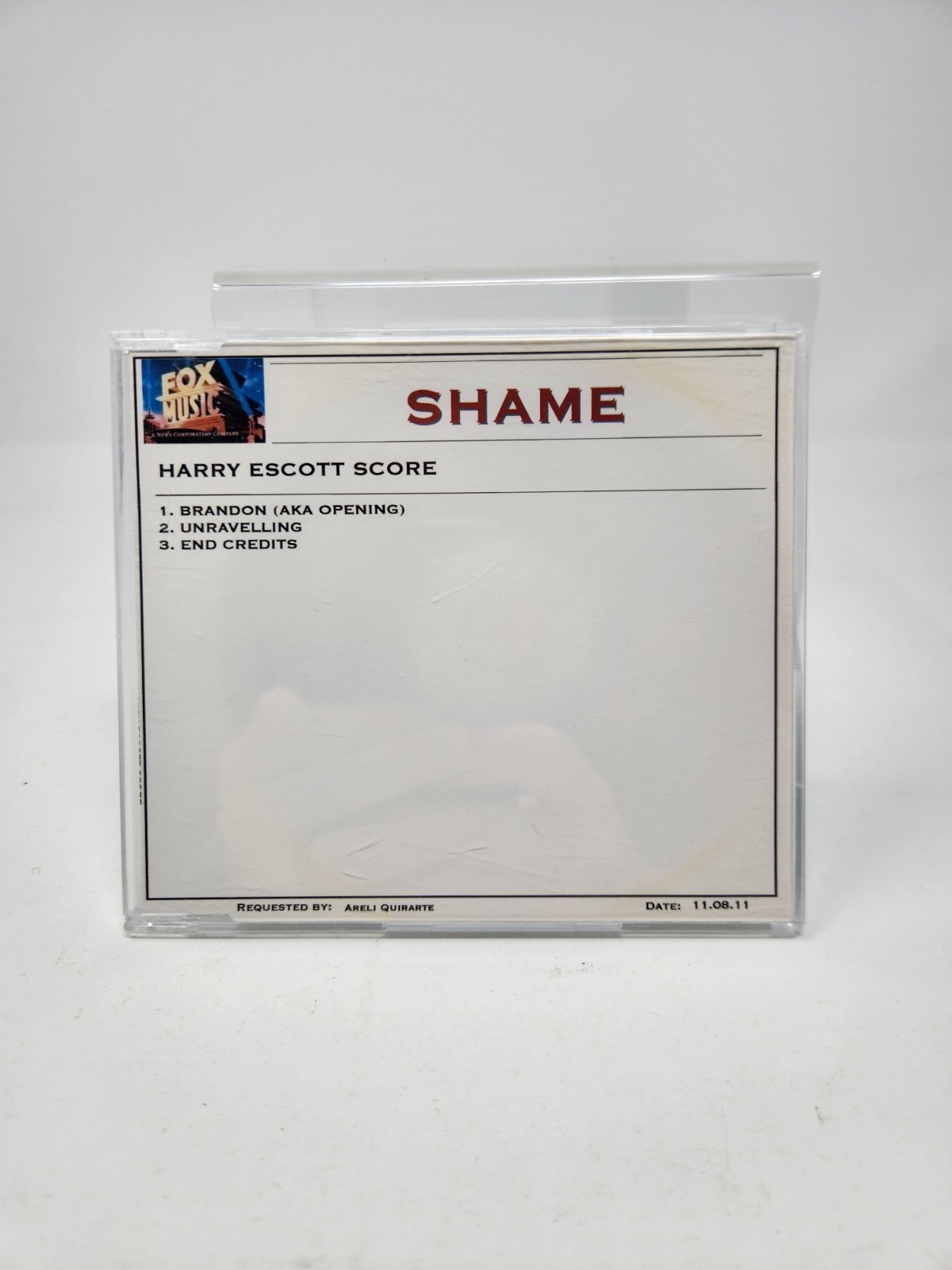 Shame 2011 Promo Score Cd Harry Escott Soundtrack Fox Music