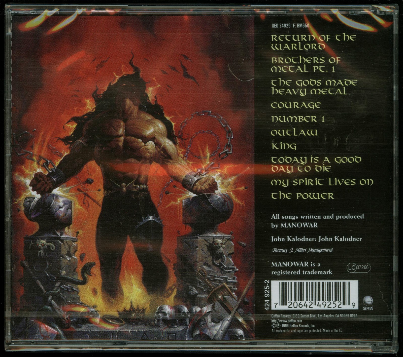 Manowar Louder Than Hell German CD new