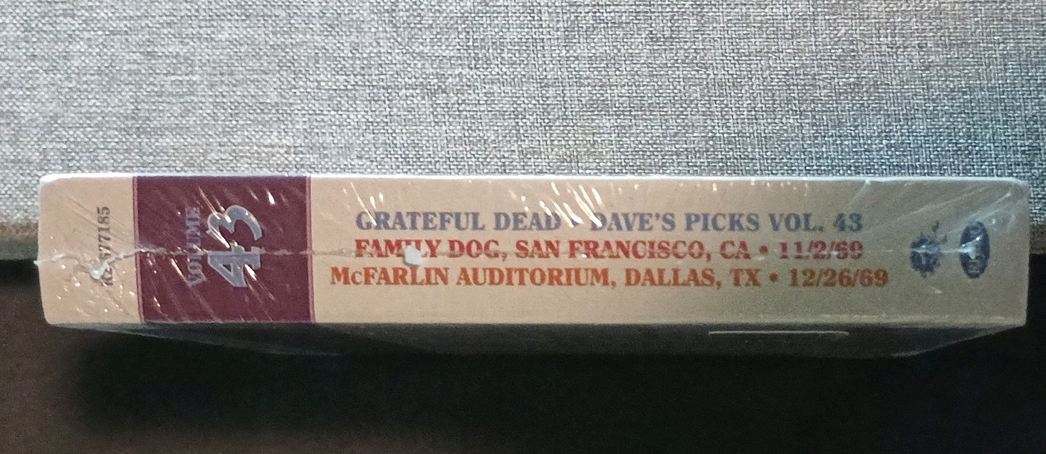 Grateful Dead, Dave's Picks Vol 43 LE #14306/25000 Live HDCD CD, Live 1969.