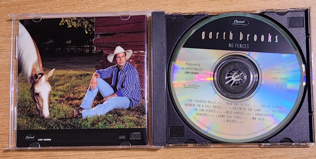 Garth Brooks - No Fences (CD, 1990, Columbia House Edition, Capitol Nashville)