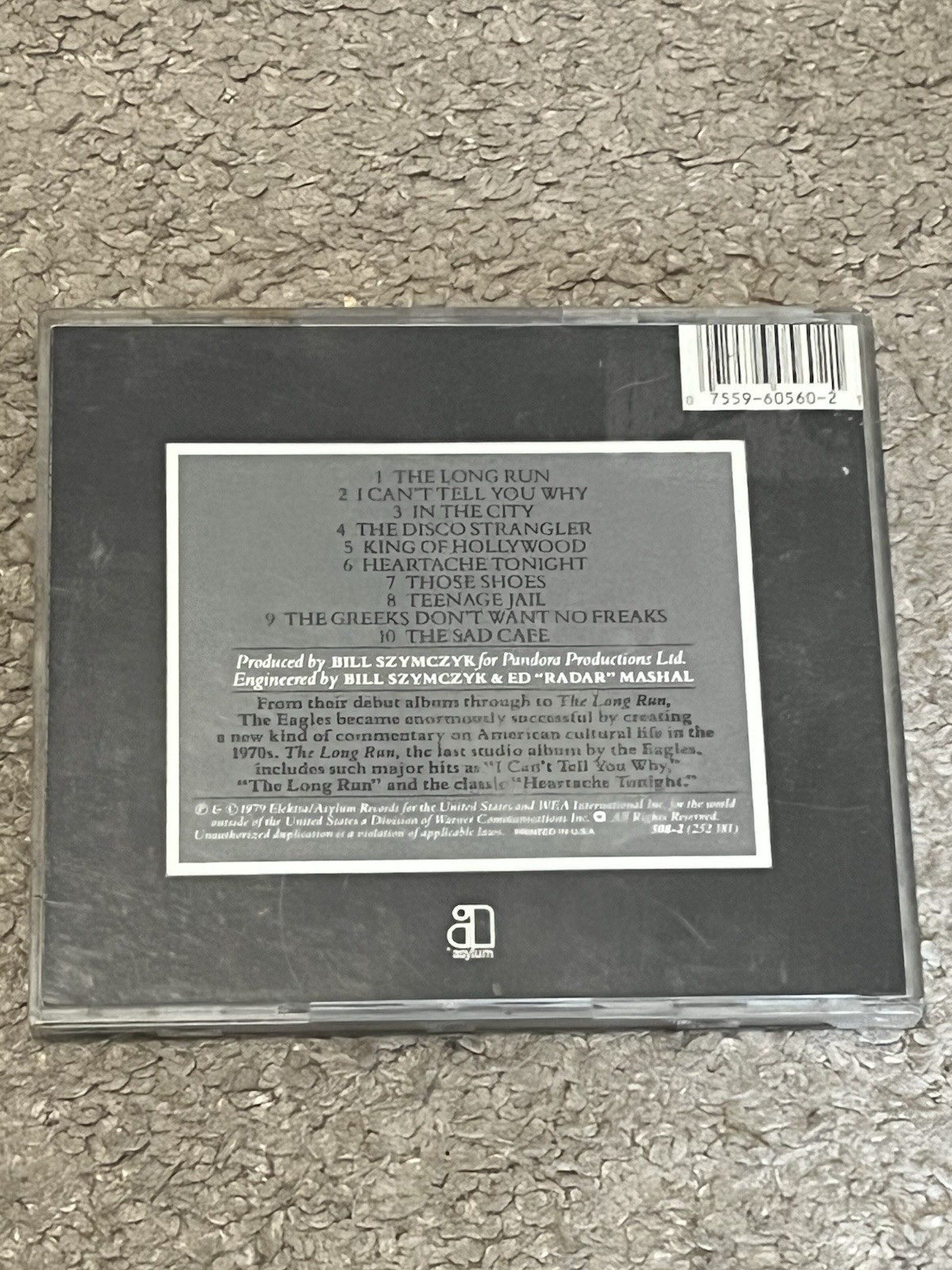 Eagles The Long Run CD 1979 Asylum Records
