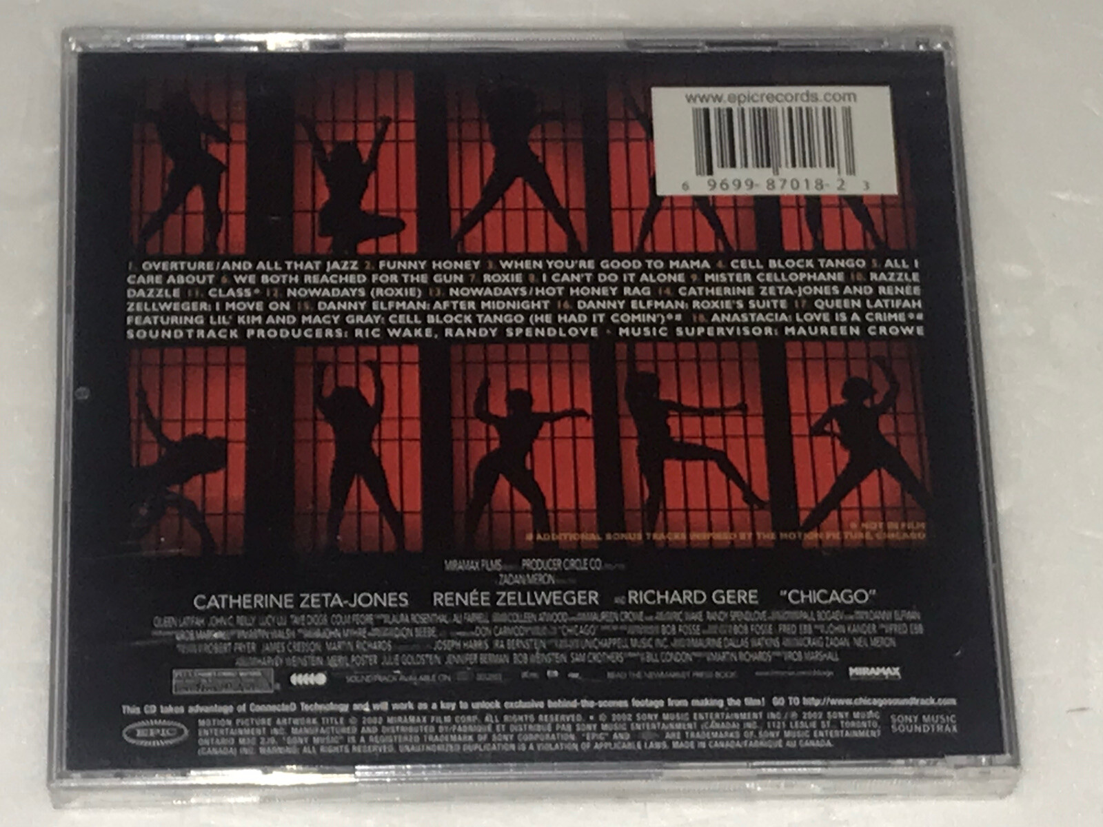 CHICAGO MOTION PICTURE SOUNDTRACK CD 2002 SEALED NEW ZETA JONES GERE ZELLWEGER