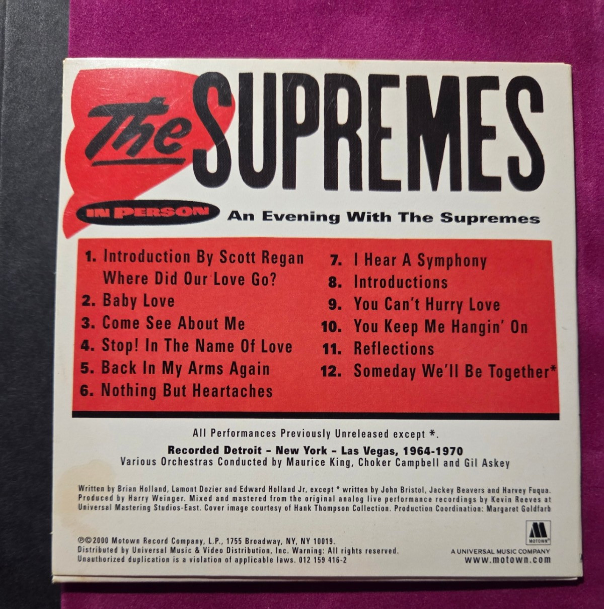 Diana Ross and the Supremes Velvet (4 CD Box Set + Live Disc) 76 Page Booklet