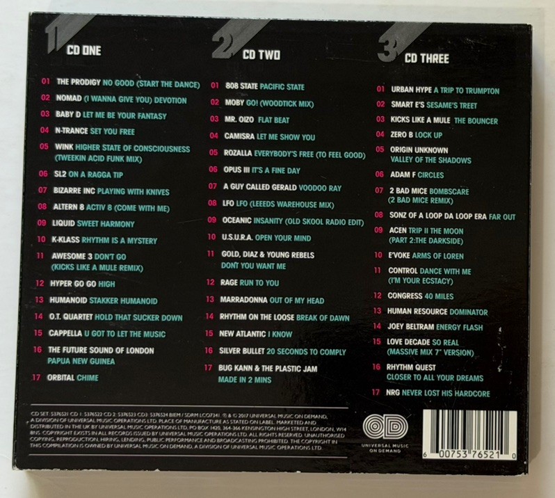 For The Love Of Rave Various Artists 3 Cd Banging Rave Music 2017