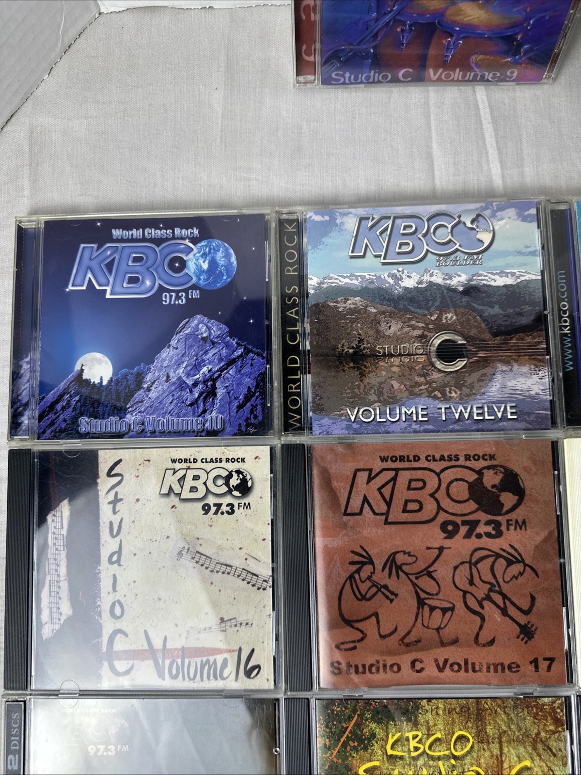 KBCO Studio C Lot Of 22 CDS Volumes 9-31 Plus Sampler Missing Volume 11 & 14 VGC