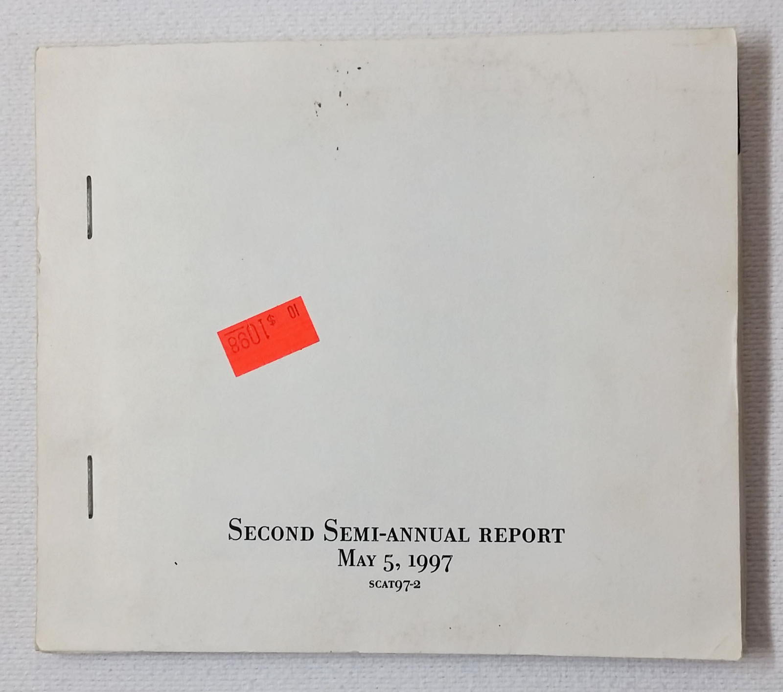 SECOND SEMI-ANNUAL REPORT MAY 5,1997 compilation CD~GBV,Cobra Verde,Mono Men...