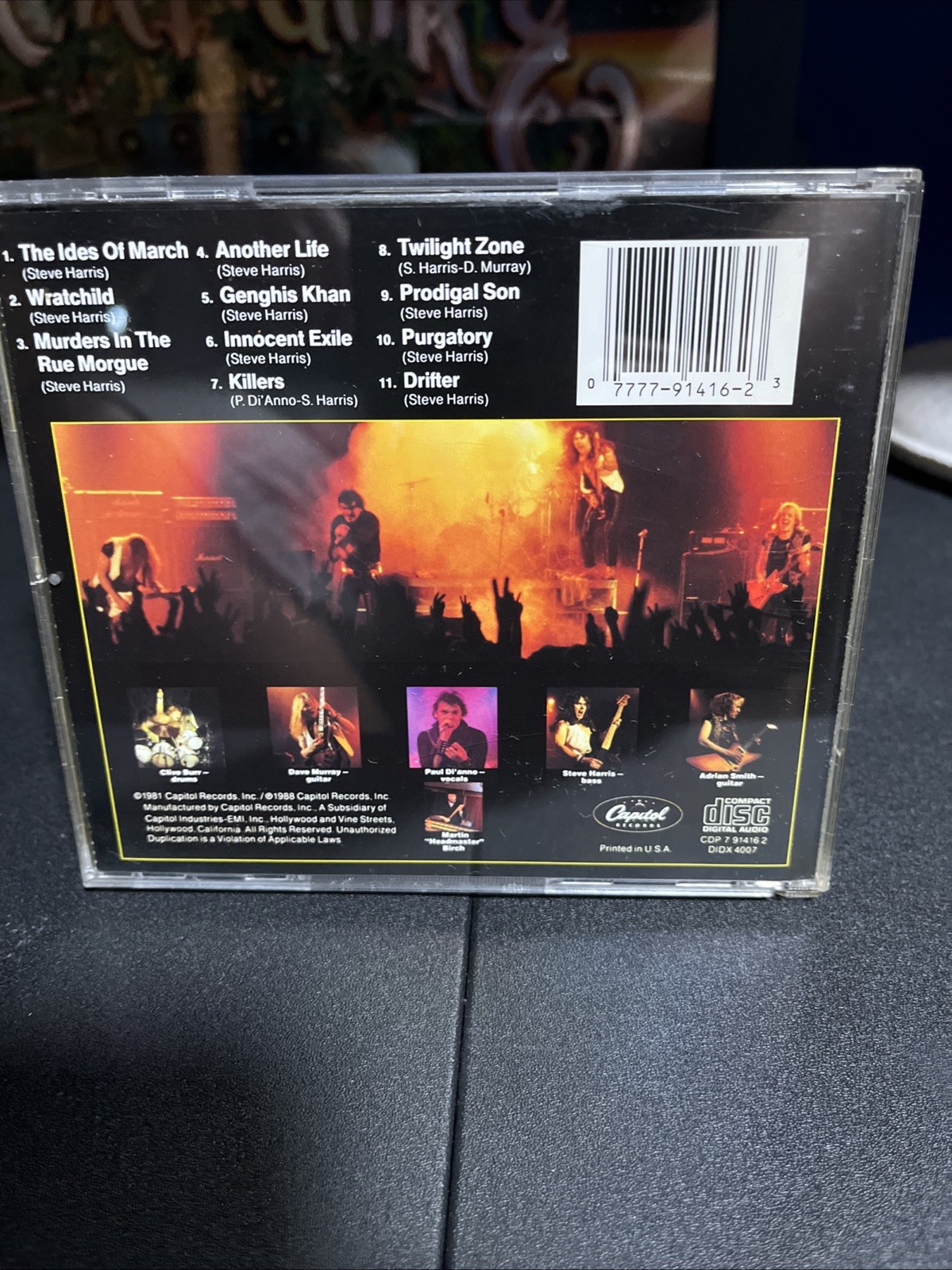 Iron Maiden Killers 1981 CD 1988 First Edition (Misprint!!)