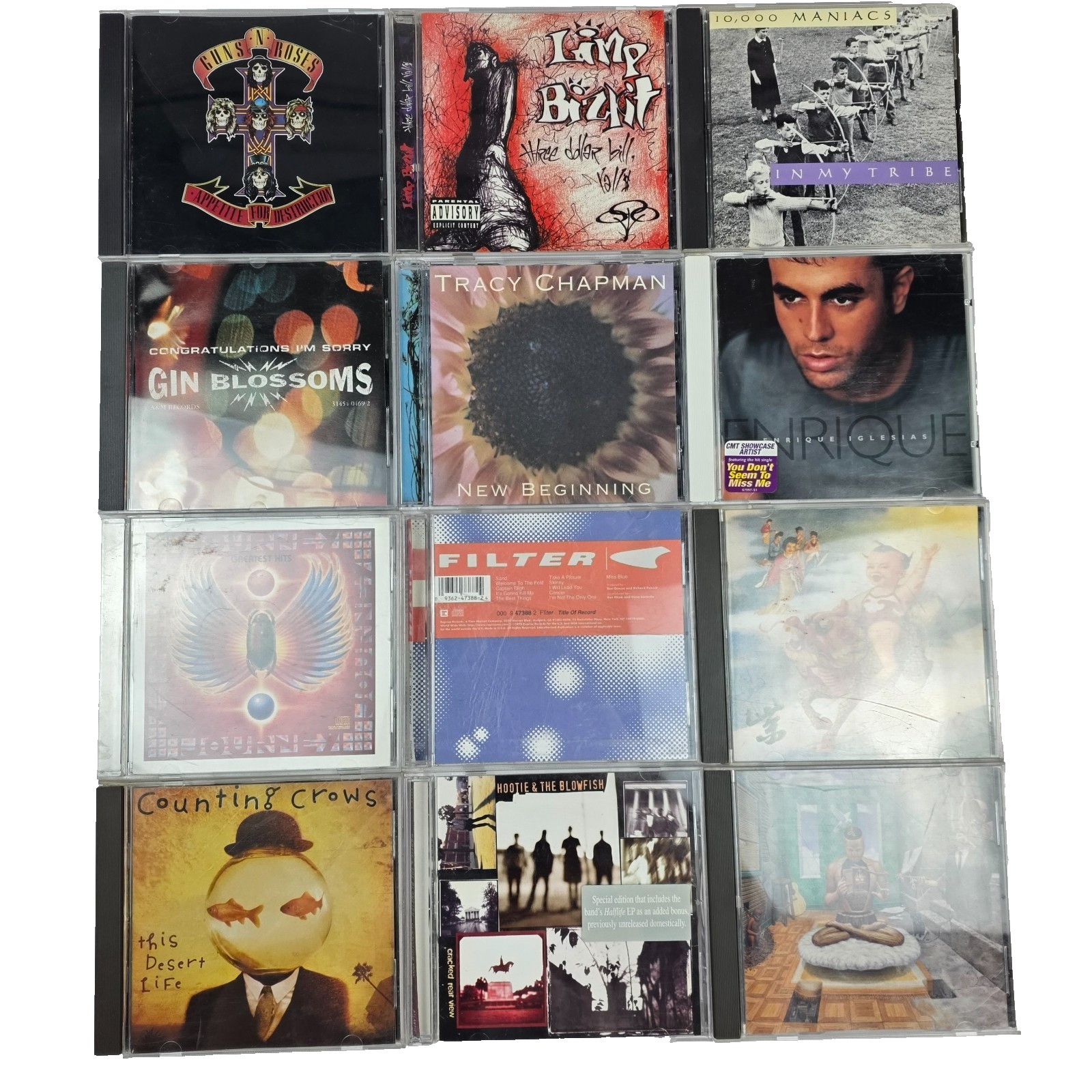 90s 2000s Cd Lot - Gin Blossoms, Guns N Roses, Hootie, P.O.D., Counting crows...