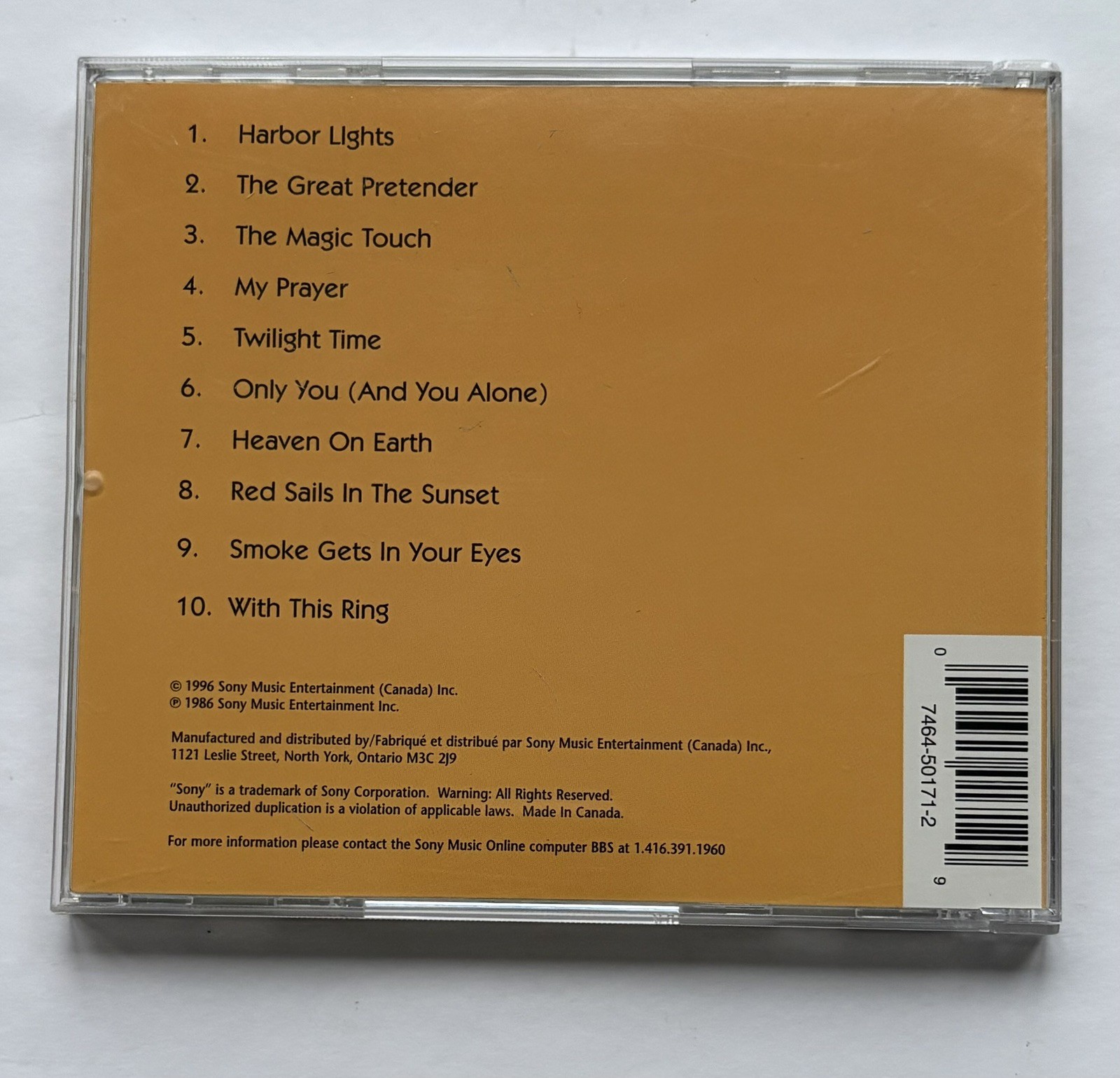 The Platters - The Pick Of... CD - 1996 Sony Music Special Editions R&B