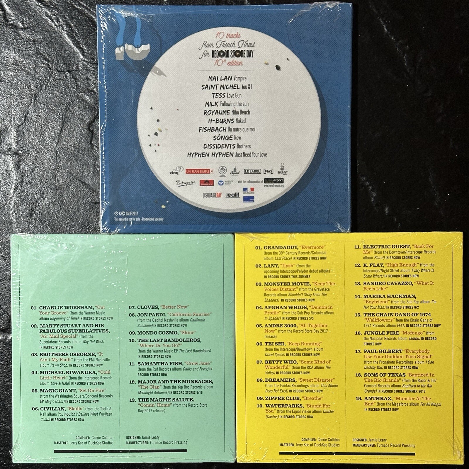 3 Official Record Store Day 2017 Exclusive CD’s - RSD 10 Year Anniversary - Rare