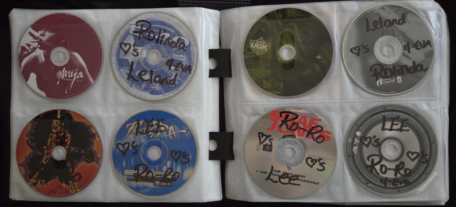 Vintage 90s/2000s Rap Hip-Hop Gangsta & Soul & R&B CDs In Binder - Some Rare