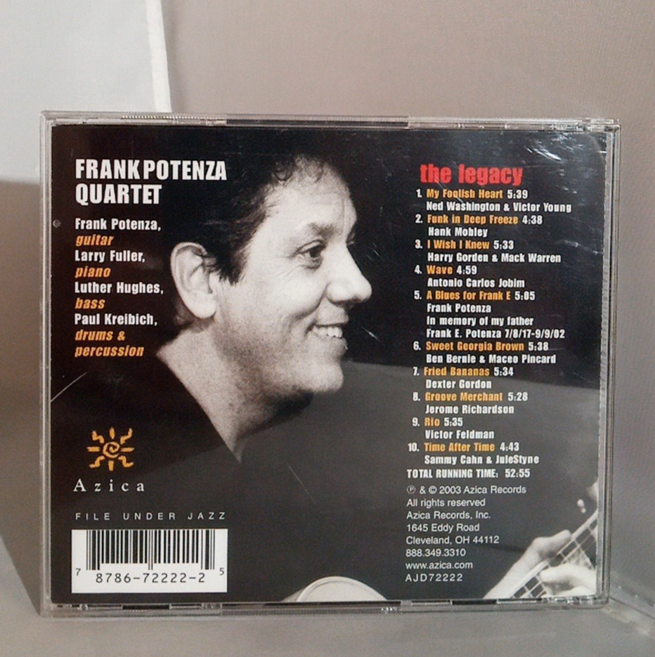 Frank Potenza Quartet: The Legacy - 2003 Azica Records Compilation CD