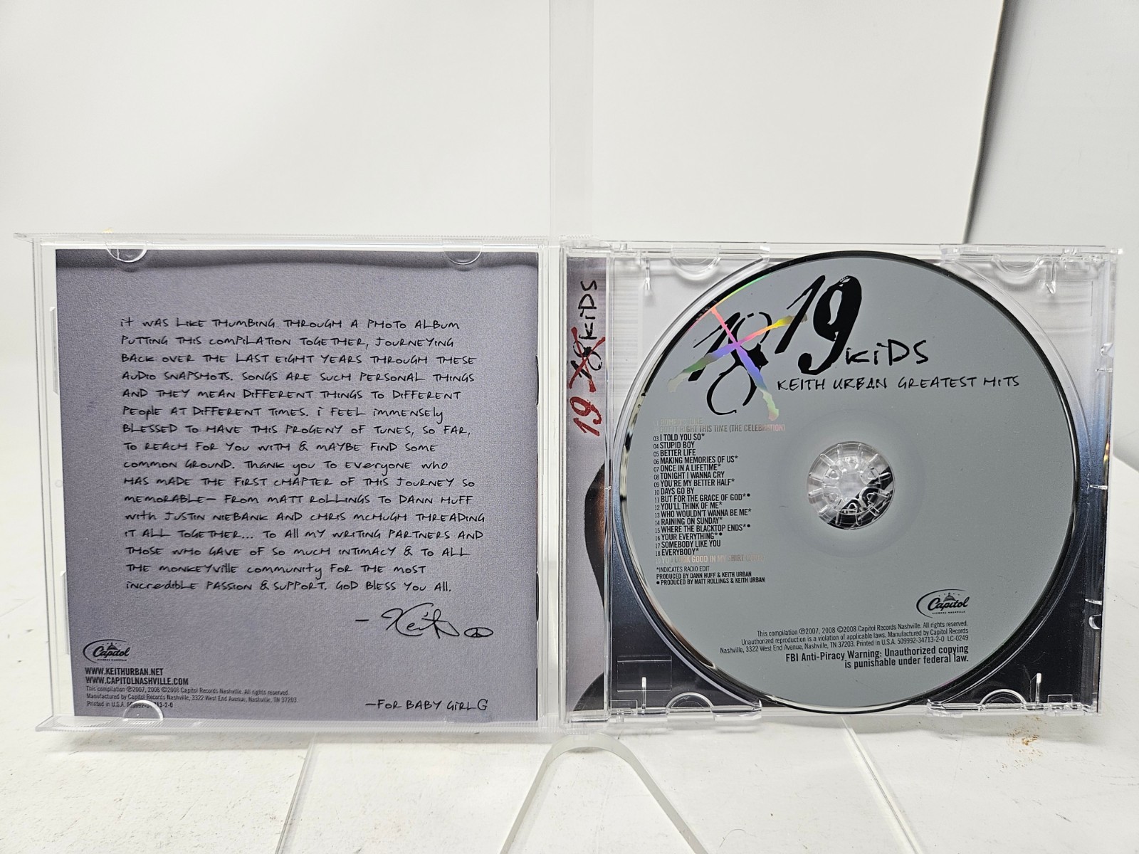 🔥 Keith Urban : Greatest Hits , Pre-Owned CD 2007