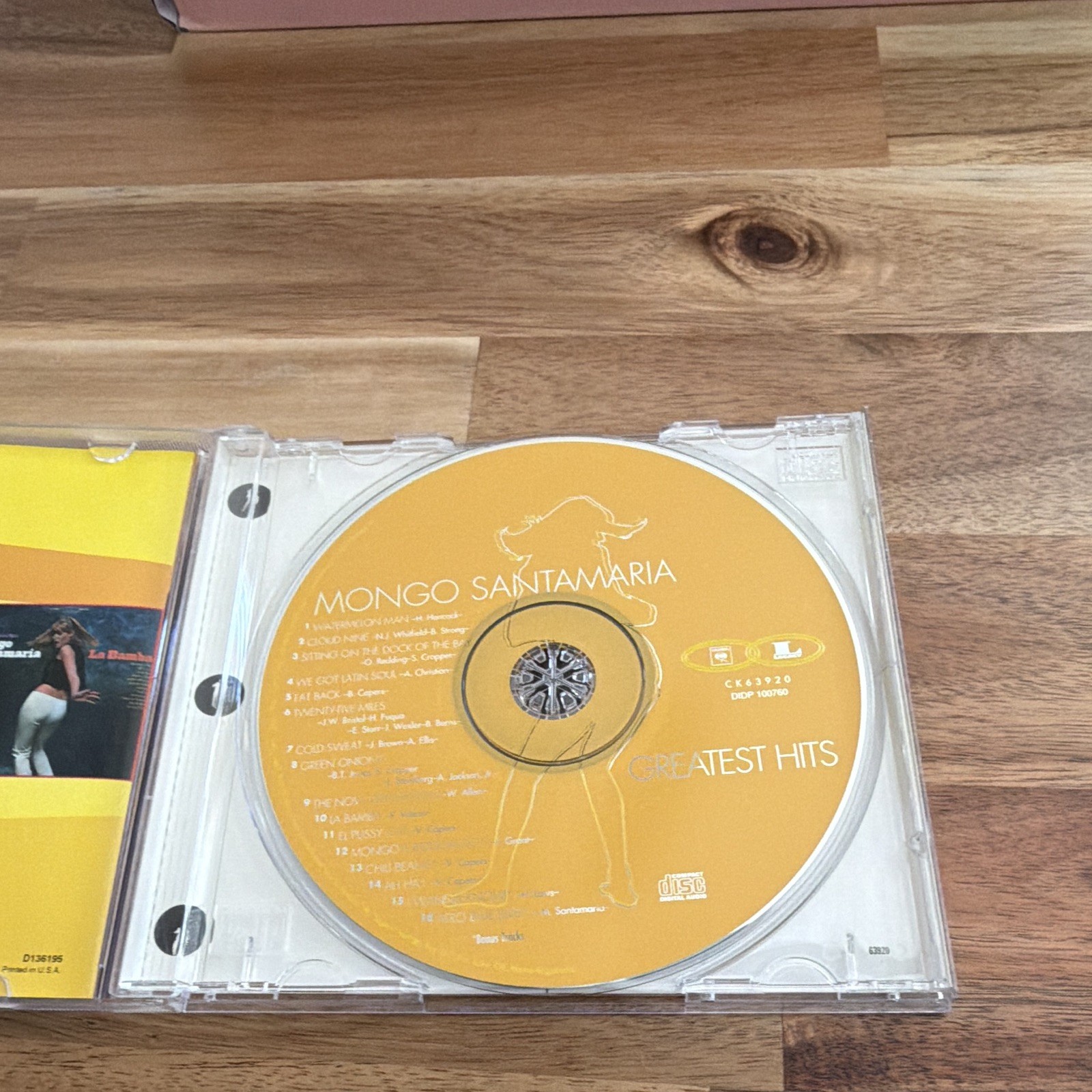 Mongo Santamaria Greatest Hits CD Album 1996 Blue Note Latin Jazz CK 9320