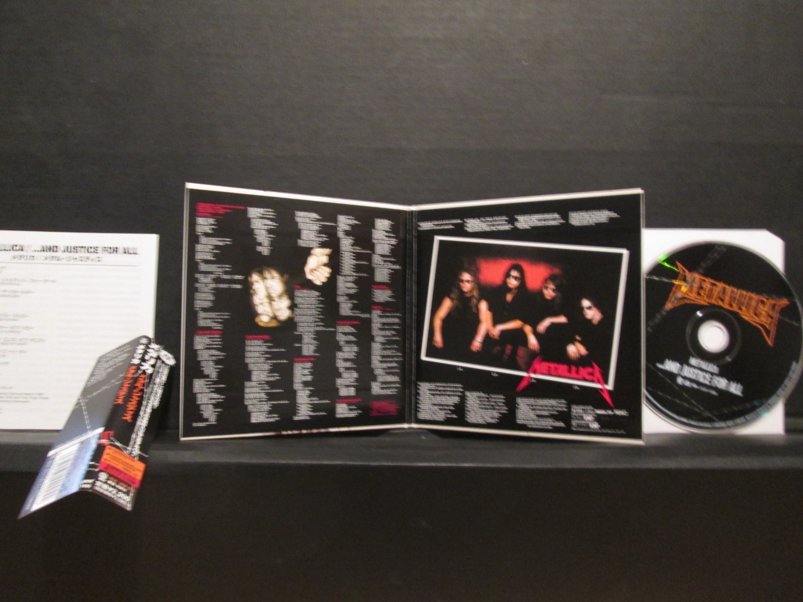 Metallica - And Justice For All Rare Japan Edition OBI Gatefold Cardboard Sleeve
