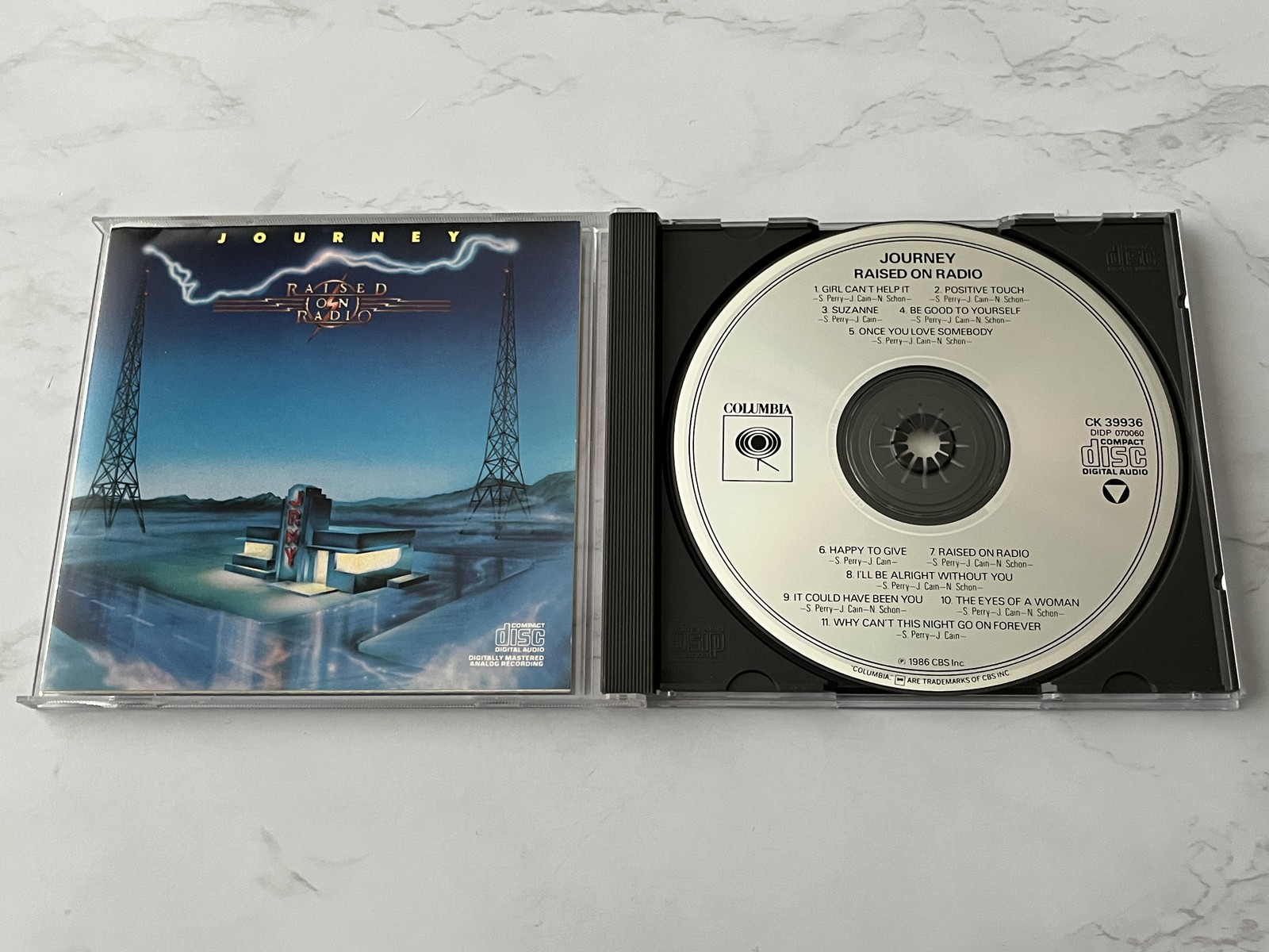 Journey Raised On Radio CD ORIGINAL EARLY PRESS! Columbia CK 39936 Steve Perry