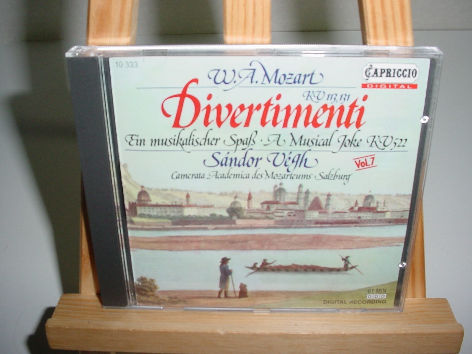 SANDOR VEGH MOZART Divertimenti K.113, K.131 Vol.7 CAPRICCIO CD